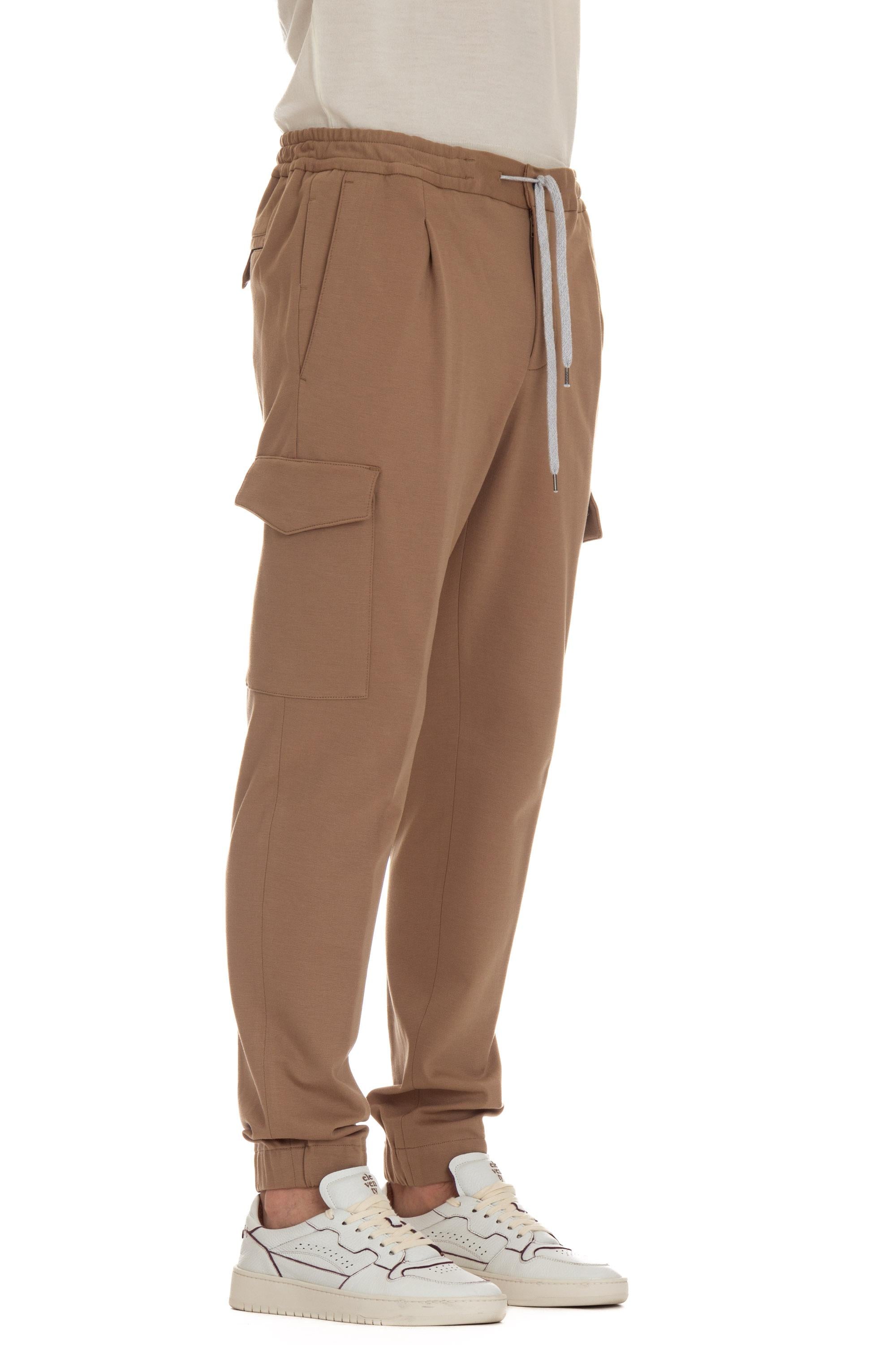 Pantalone in jersey di cotone Soft cargo fit TSCNZL0CL1 VD01 0060 PT Torino 
