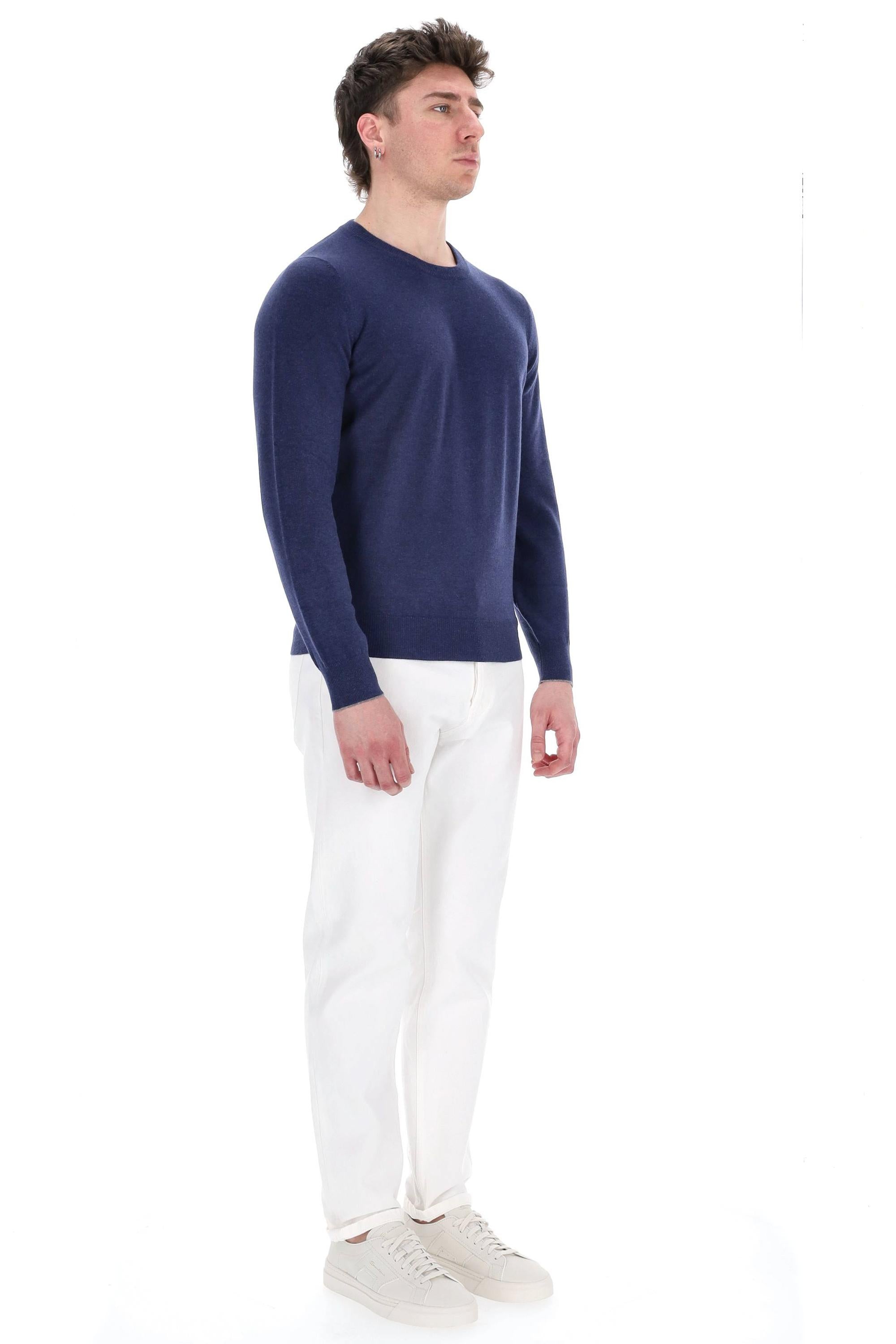 Maglia girocollo in puro cashmere M2200100/2 CQT58 Brunello Cucinelli 