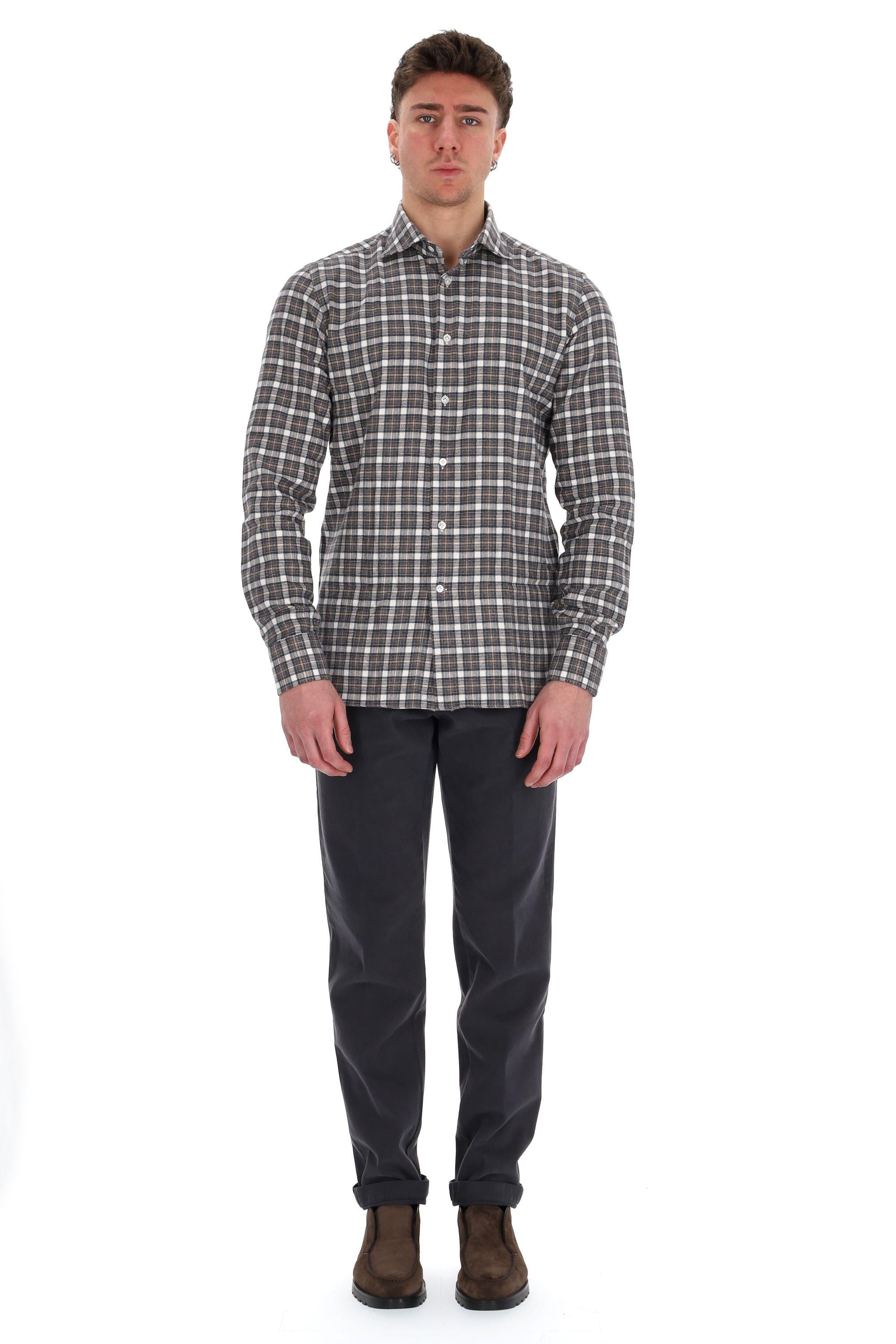 Camicia check in flanella linea Dandylife LIU13P0136062 X Barba 