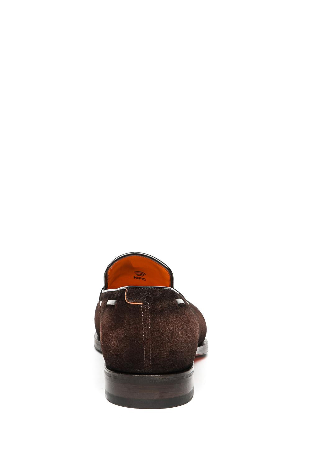 Santoni Mocassino in camoscio con nappine MCBD19176BJ1GEIP T50 