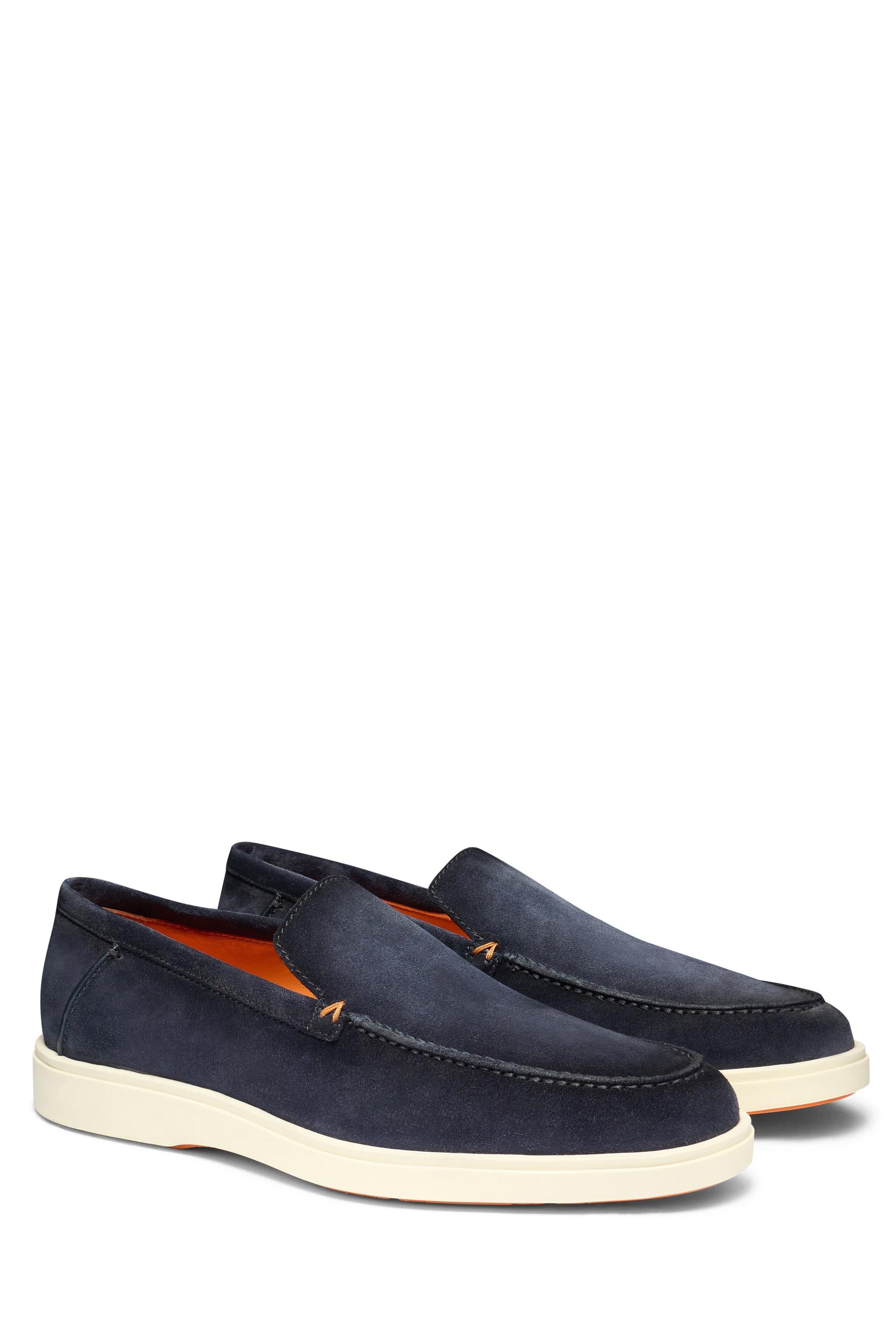 Santoni Slip on in camoscio fondo gomma MGDT17824TICBGEX/3 U60 