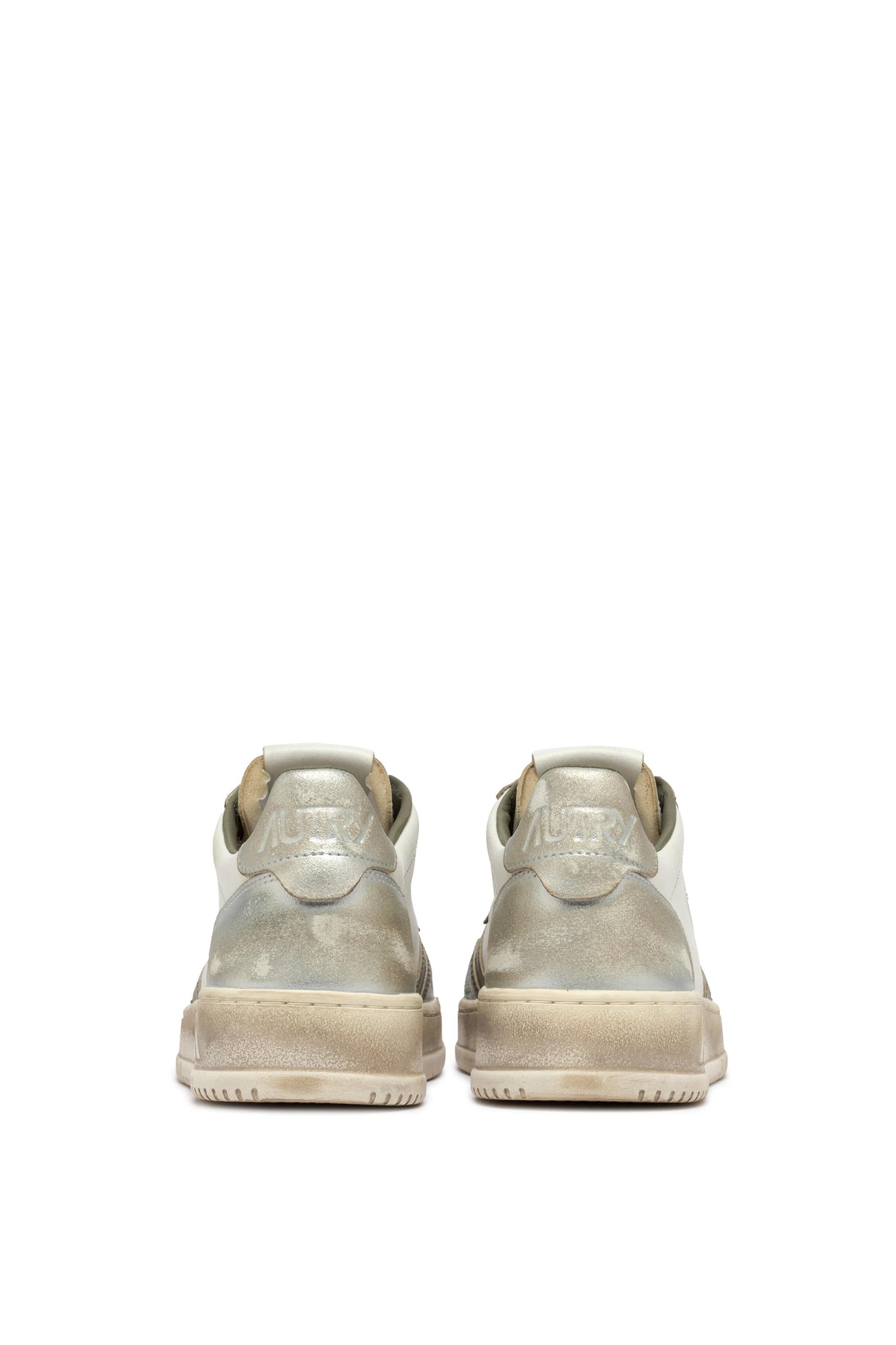 Sneaker Super Vintage in pelle AVLM SV50 WHT/GRN/SILV Autry 