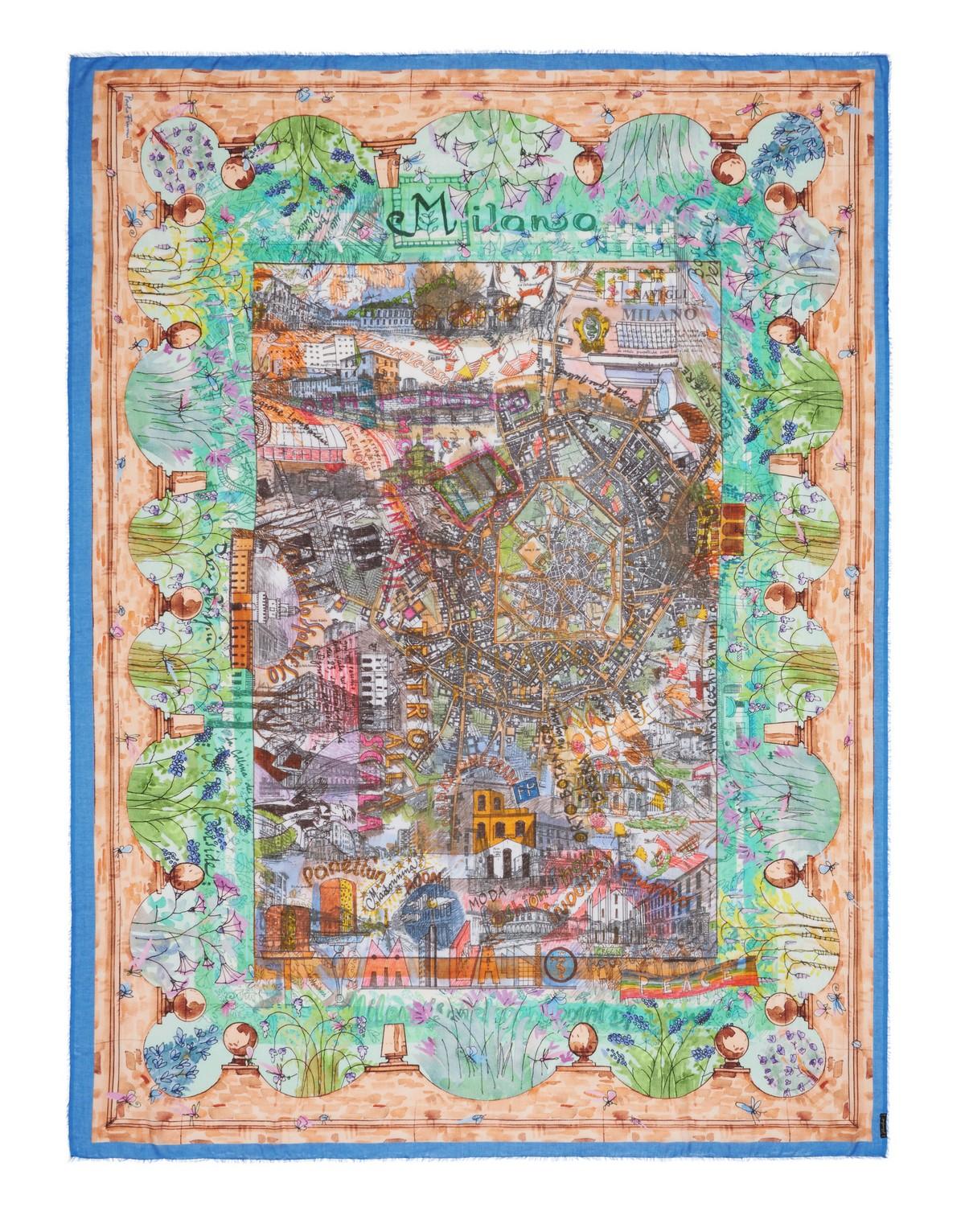Faliero Sarti Sciarpa in modal-seta mod. sci milano 2068 1300 