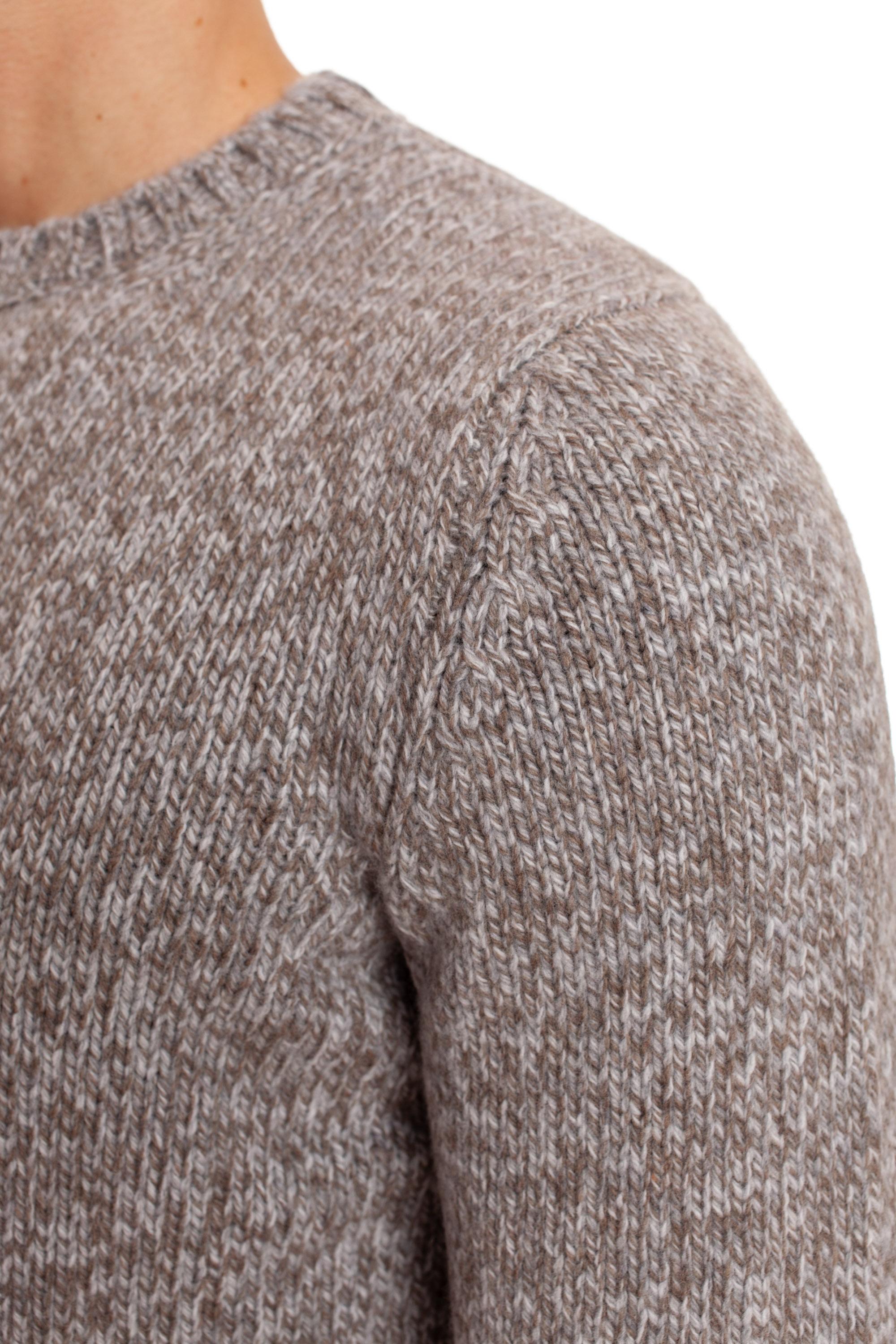 Maglia girocollo in lana vergine mouline' 10158 25701_N8 800 Gran Sasso 