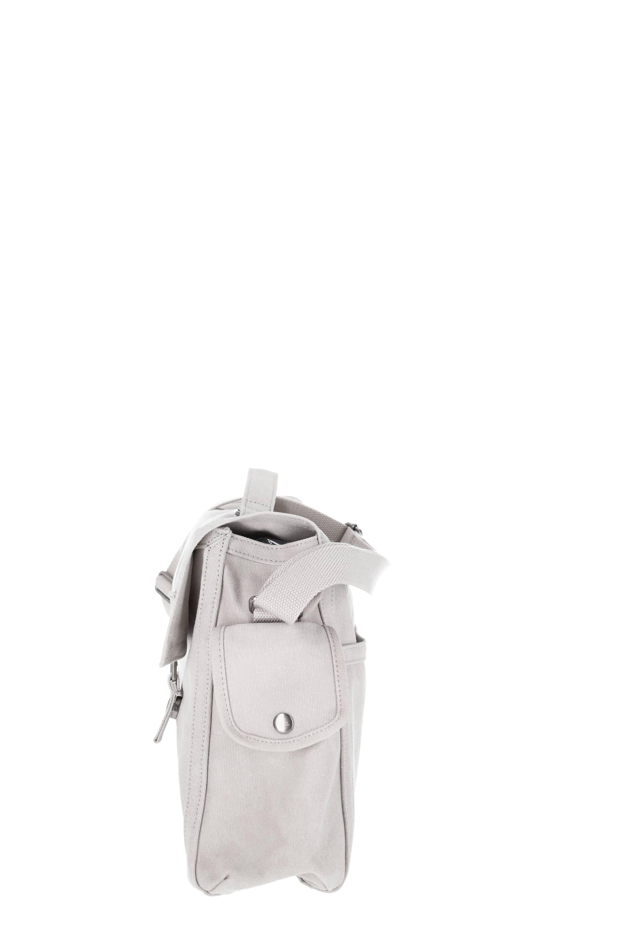 A.P.C. Borsa messenger in canvas di cotone COHOK-H61930 LAB-GRIS CLAIR 