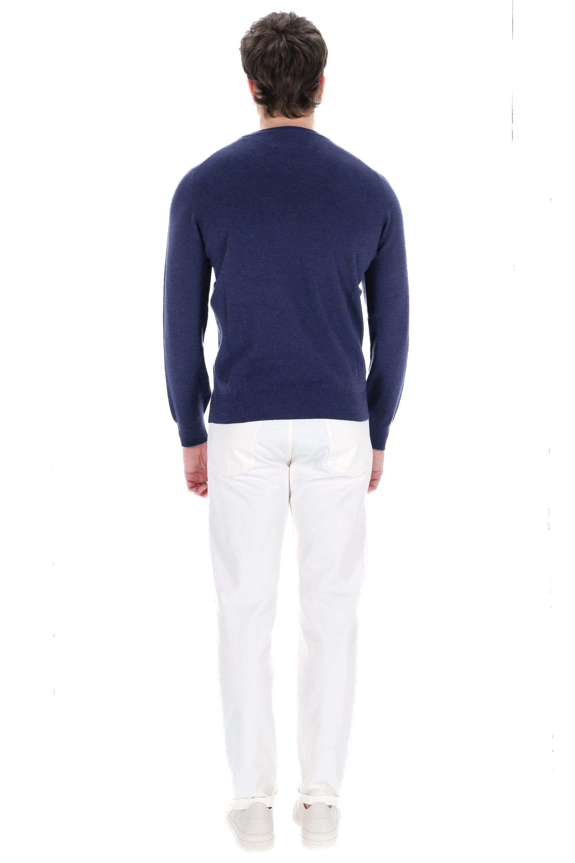 Maglia girocollo in puro cashmere M2200100/2 CQT58 Brunello Cucinelli 