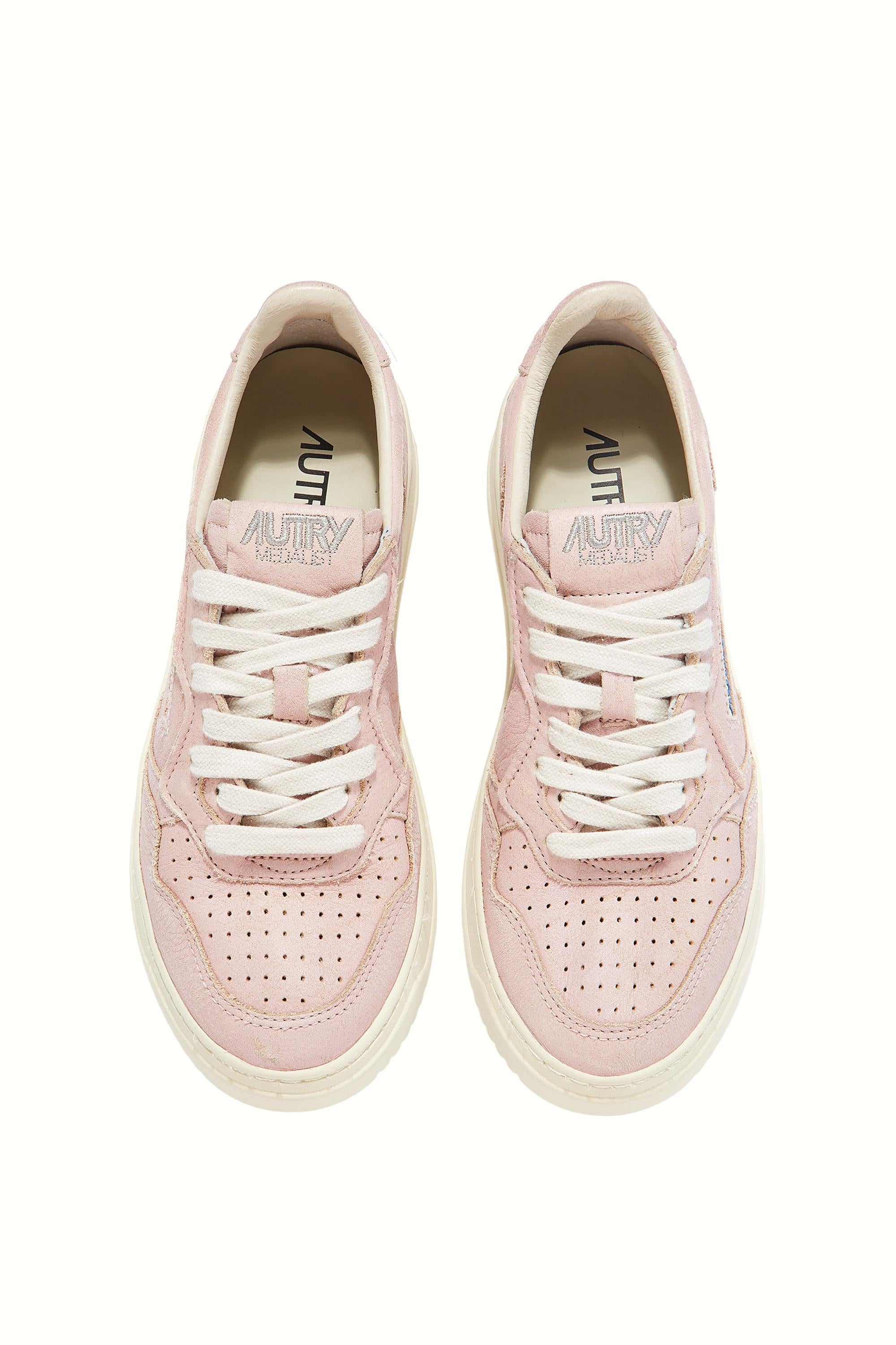 Sneaker Medalist donna in pelle di vacchetta supersoft AULW SU03 VIRNAPINK Autry 