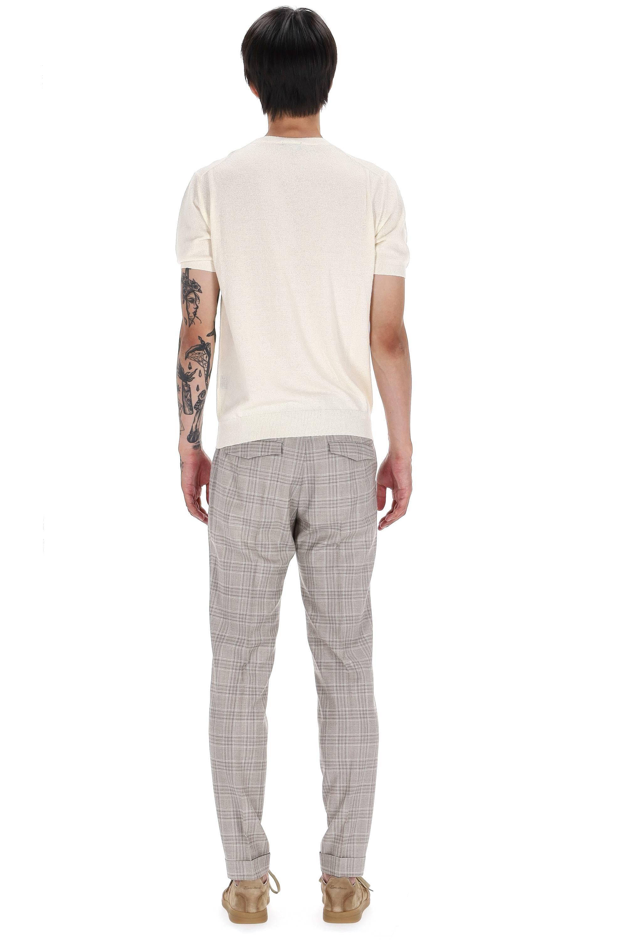 Drumohr T-shirt girocollo in spugna superlight D9SP100 101 