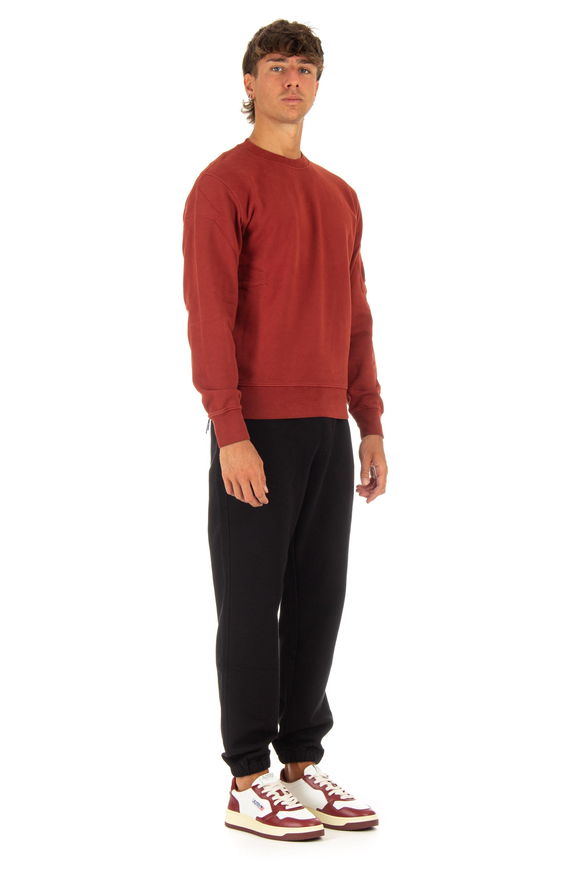 CP Company Felpa girocollo in cotone mercerizzato CMSS008A 00637R 560 