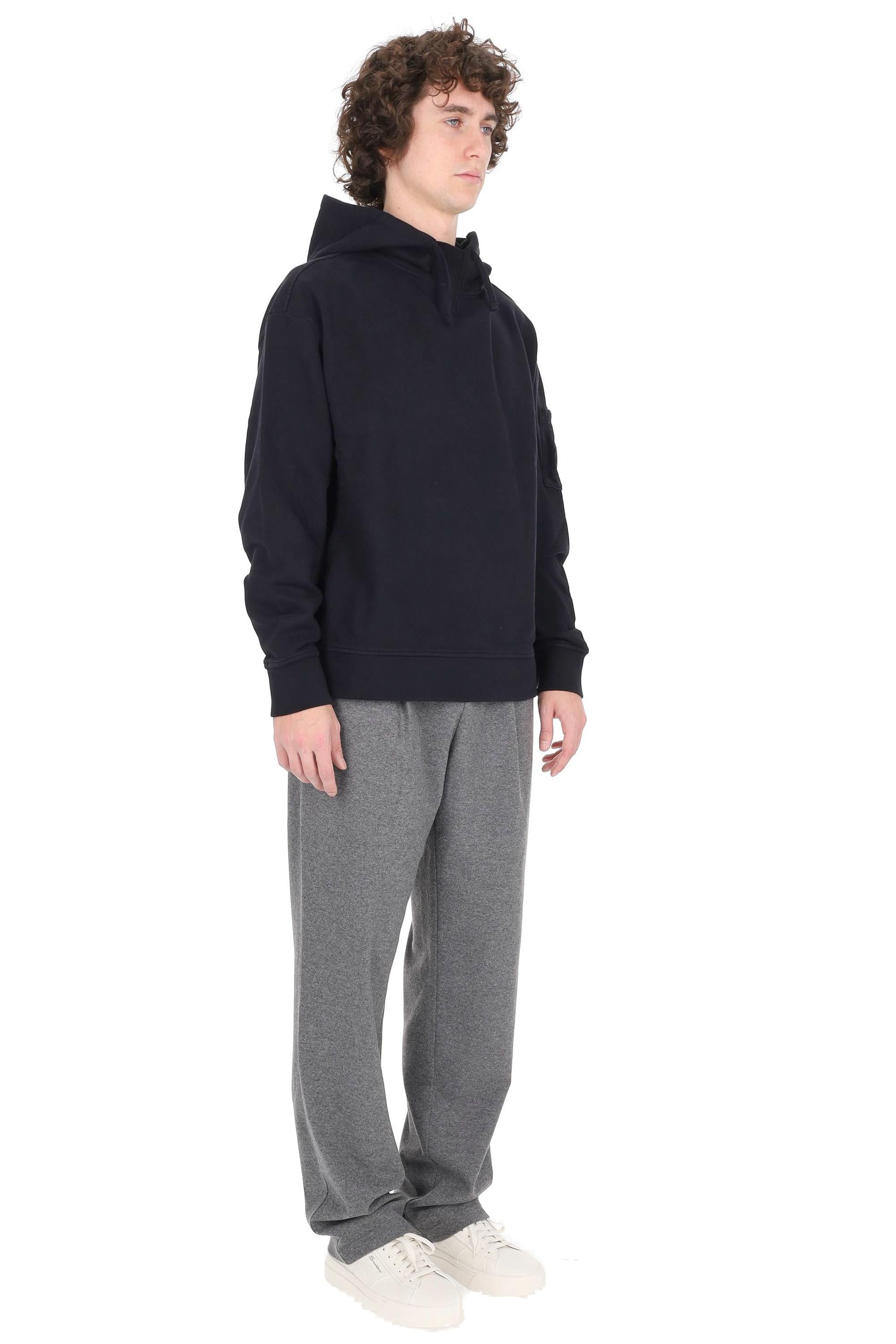 CP Company Felpa con cappuccio in cotone brushed 19CMSS059A-006372G 888 