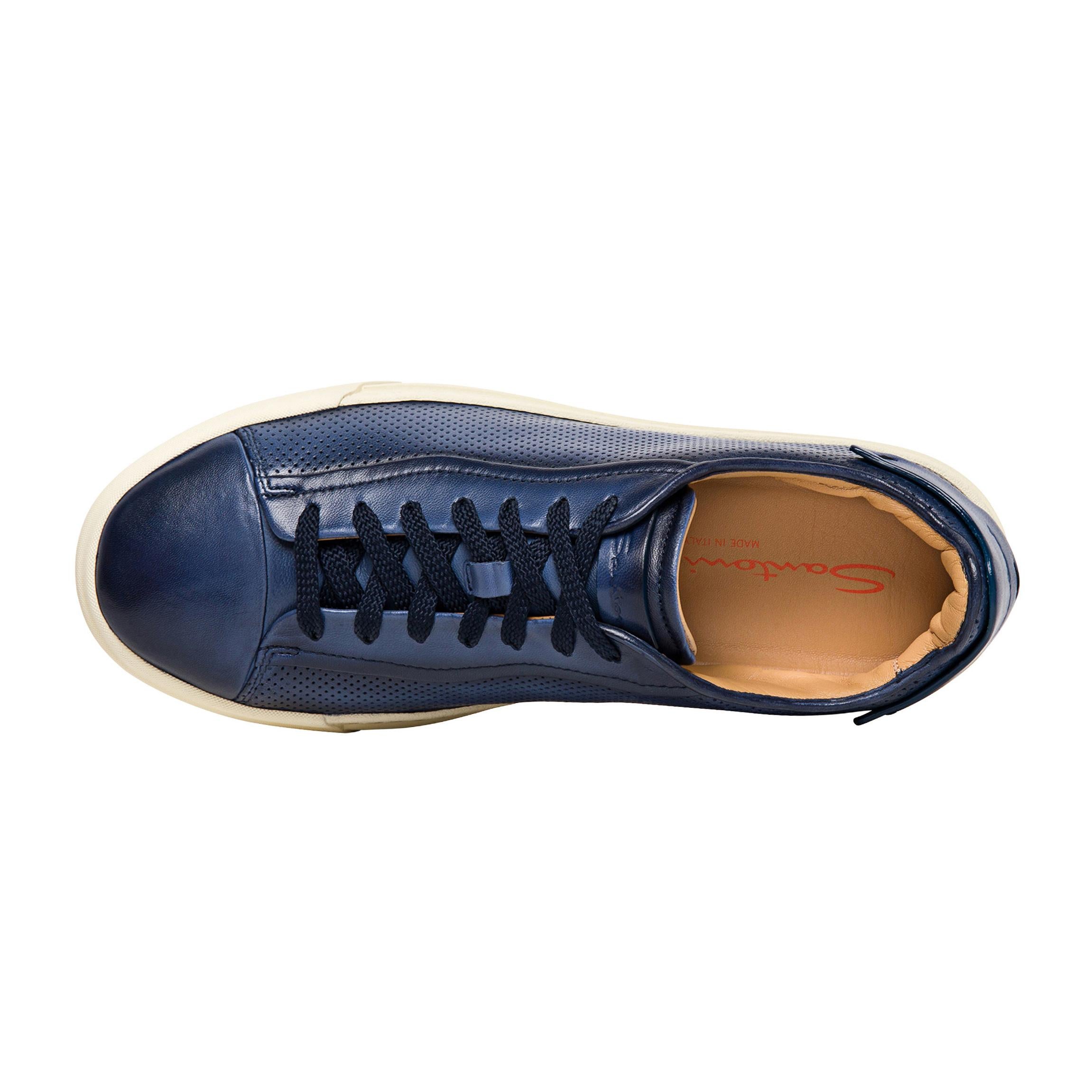 Santoni Sneaker in pelle traforata mod. gloria MBGT21651LAREFGO/2 U47 