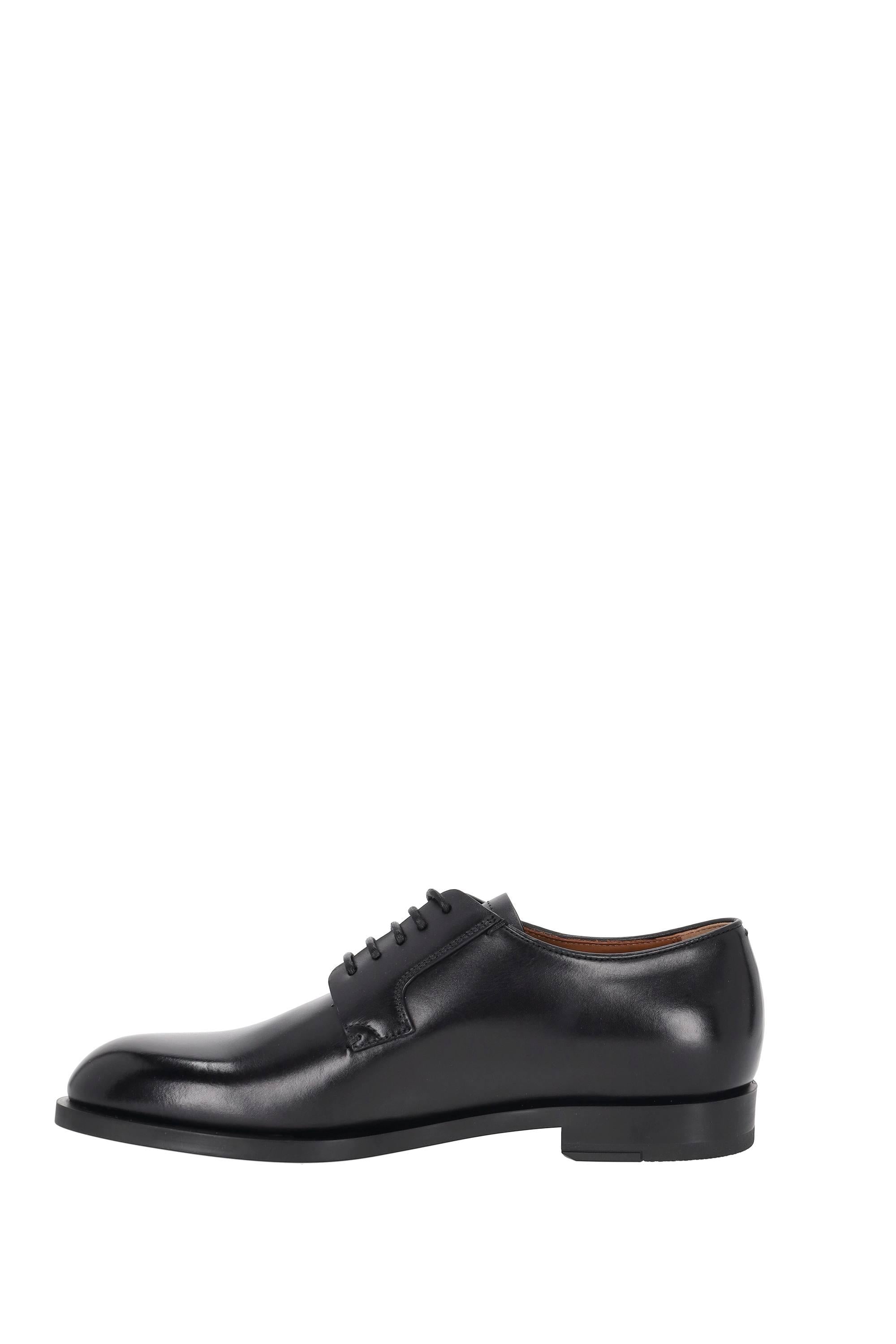 Zegna Scarpe Derby in pelle di vitello LHCGP A6049Z NER 