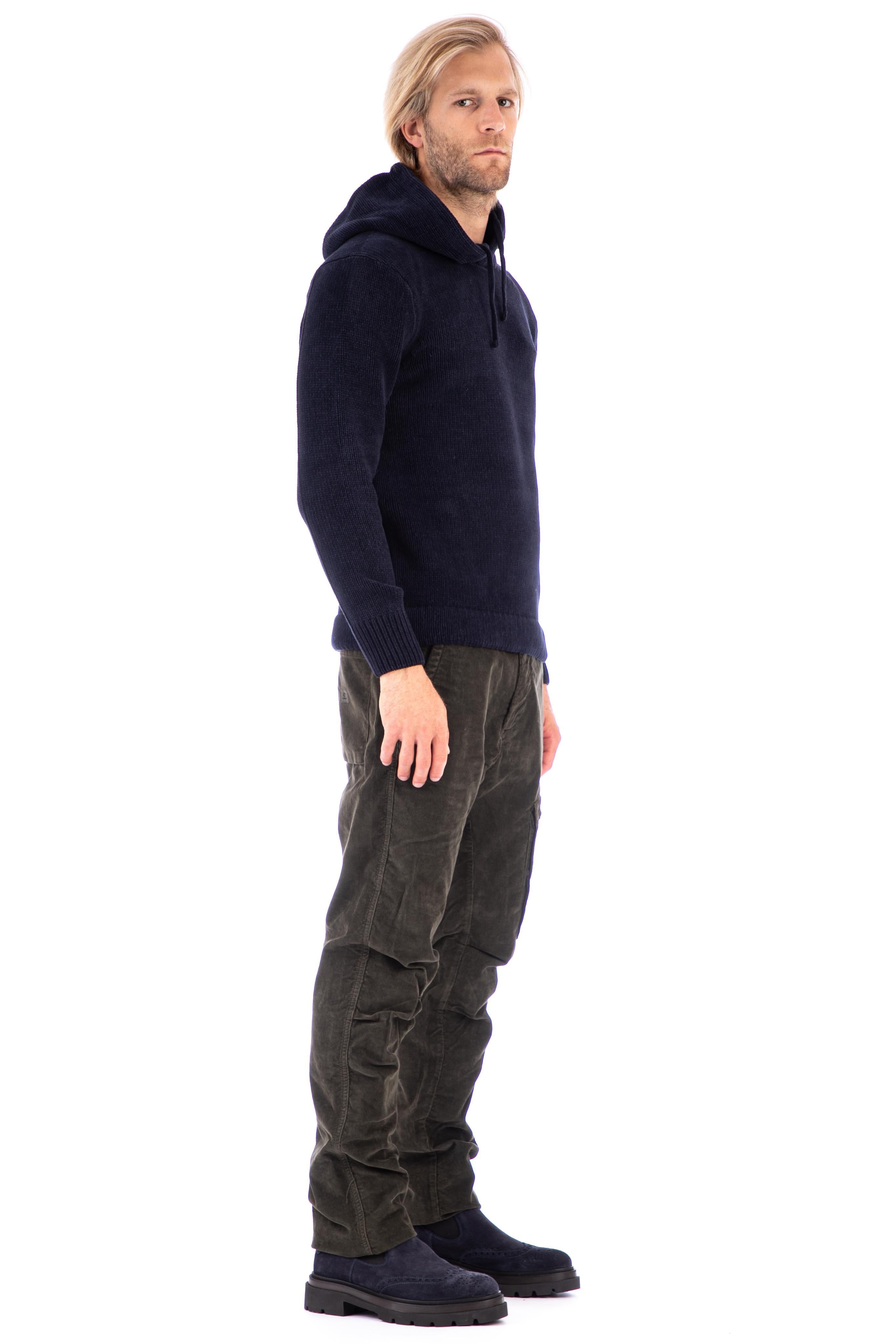 CP Company Felpa con cappuccio in ciniglia 13CMKN015 005558G 888 