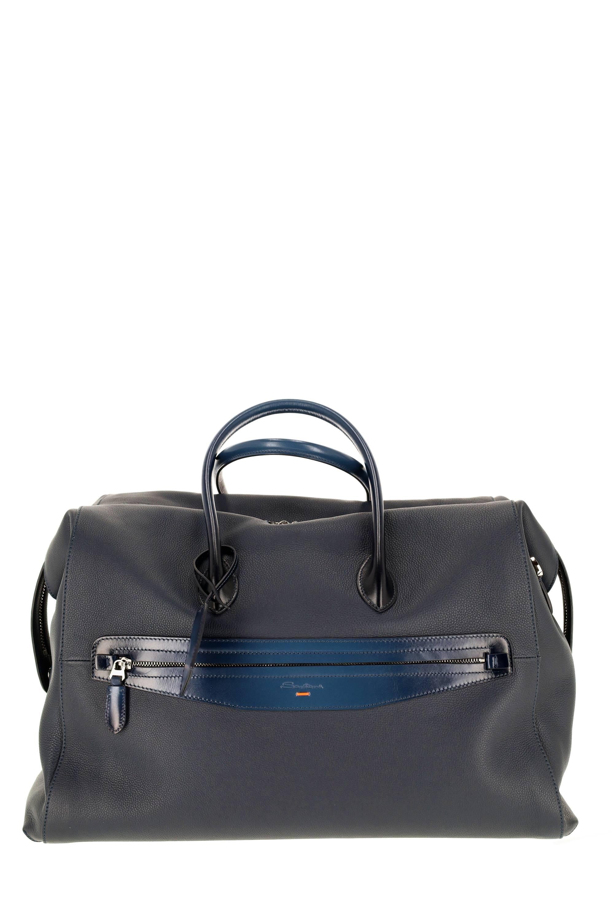 Santoni Borsa da viaggio in pelle UIBBA2646BS/2 U55 