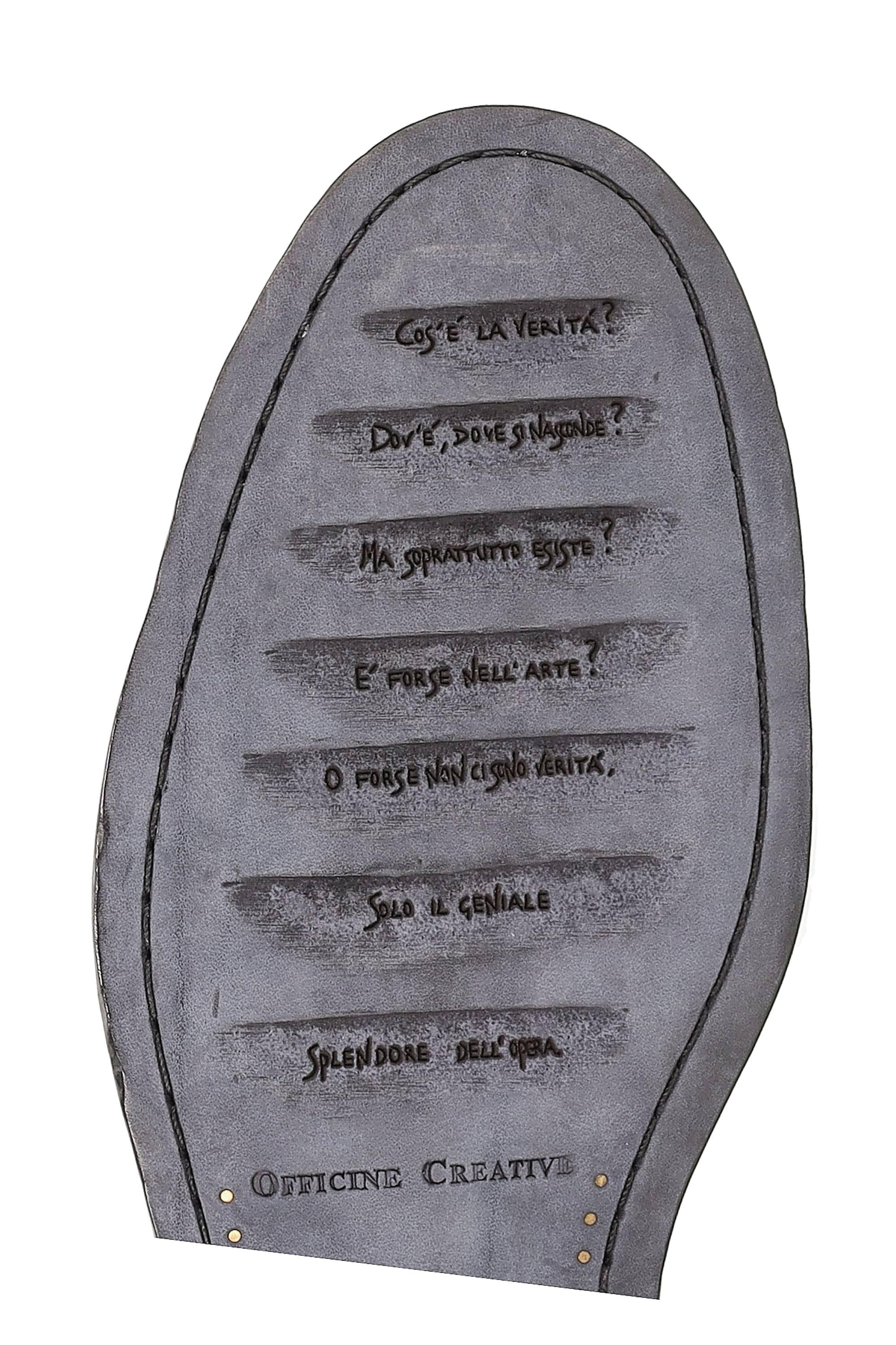 Officine Creative Mocassino artigianale in pelle mod. Sound 005 OCUSOUN005STRAC1000 NERO 