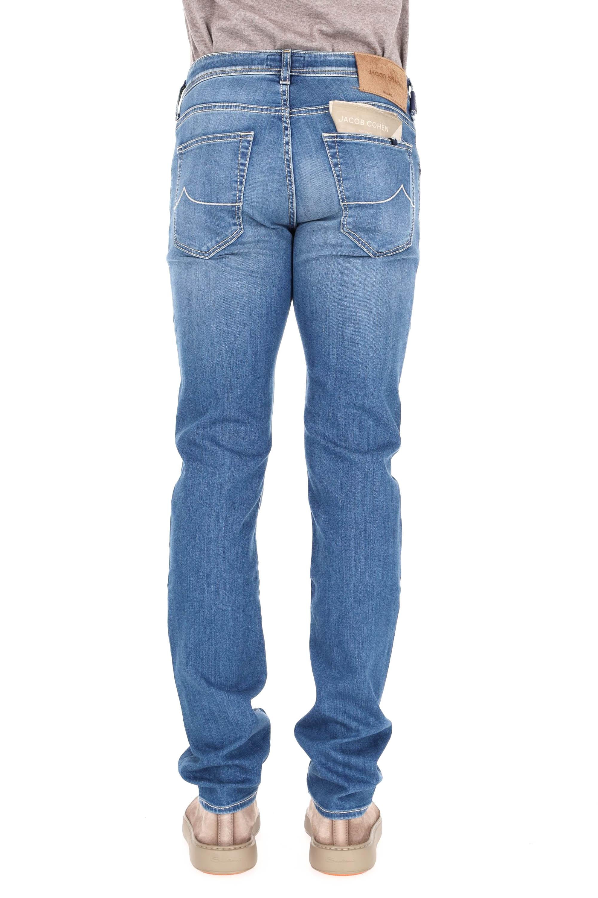Jacob Cohen Jeans in cotone comfort etichetta cavallino beige Nick fit JUX_QX006 N34 S3623 NICK 300D 