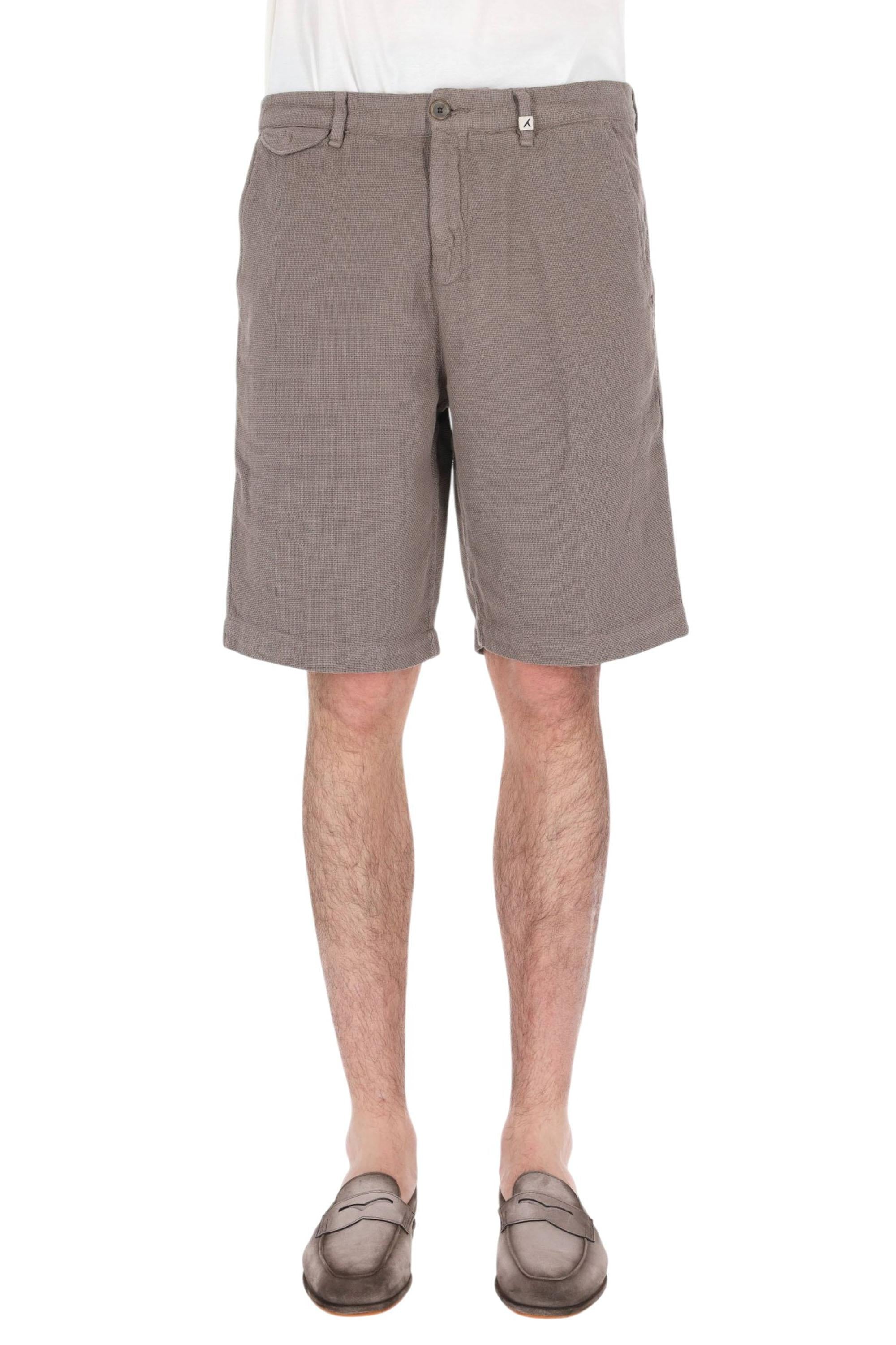 Myths Bermuda tramato in cotone e lino 26M74B 87-3 49 