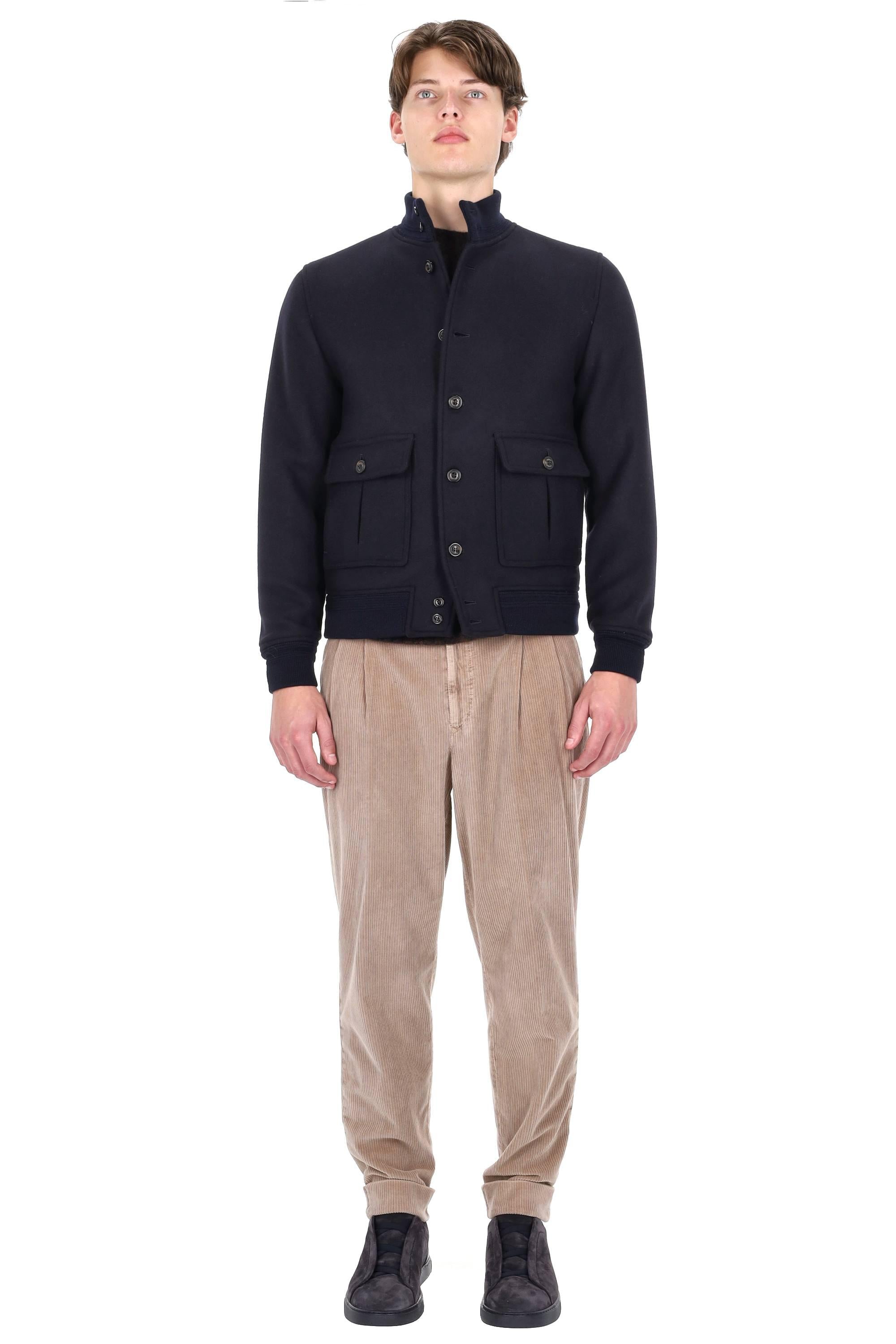 Valstar Giubbotto bomber valstarino in lana diagonale 407A.B050 9608 