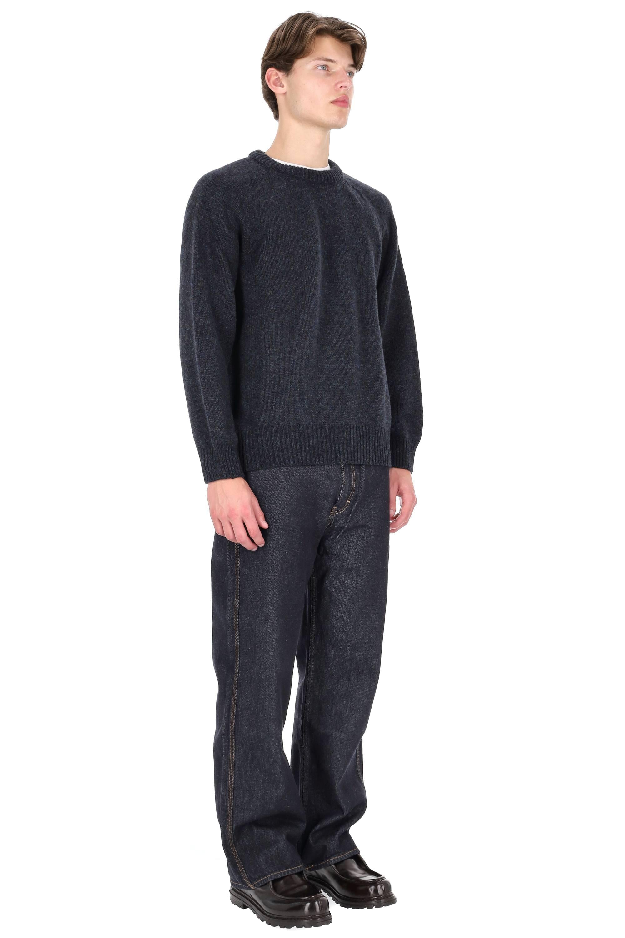 Howlin' Maglia girocollo in lana shetland boxy fit BOXY SPACE KNIT STORM 