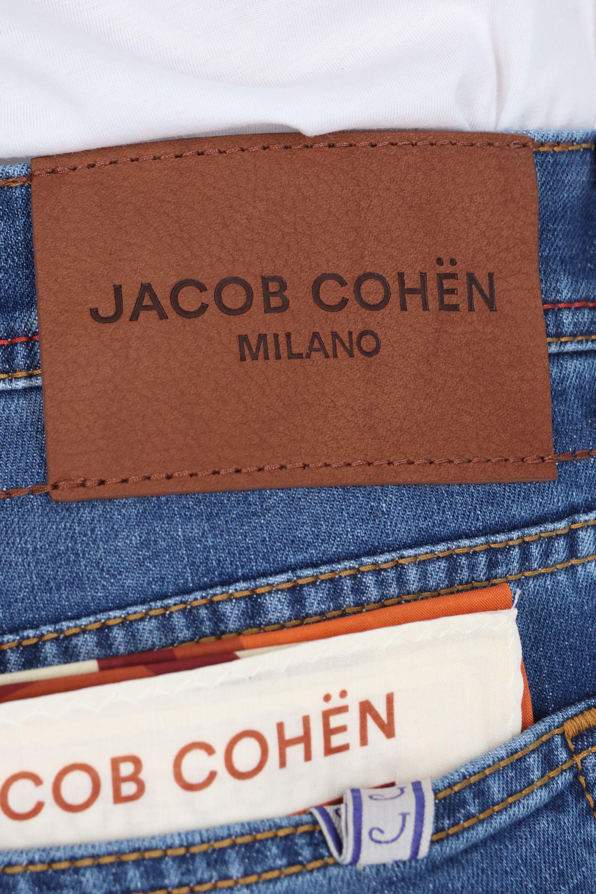 Jacob Cohen Jeans etichetta in pelle modello Bard QE004 055 S3736 V2 200D 