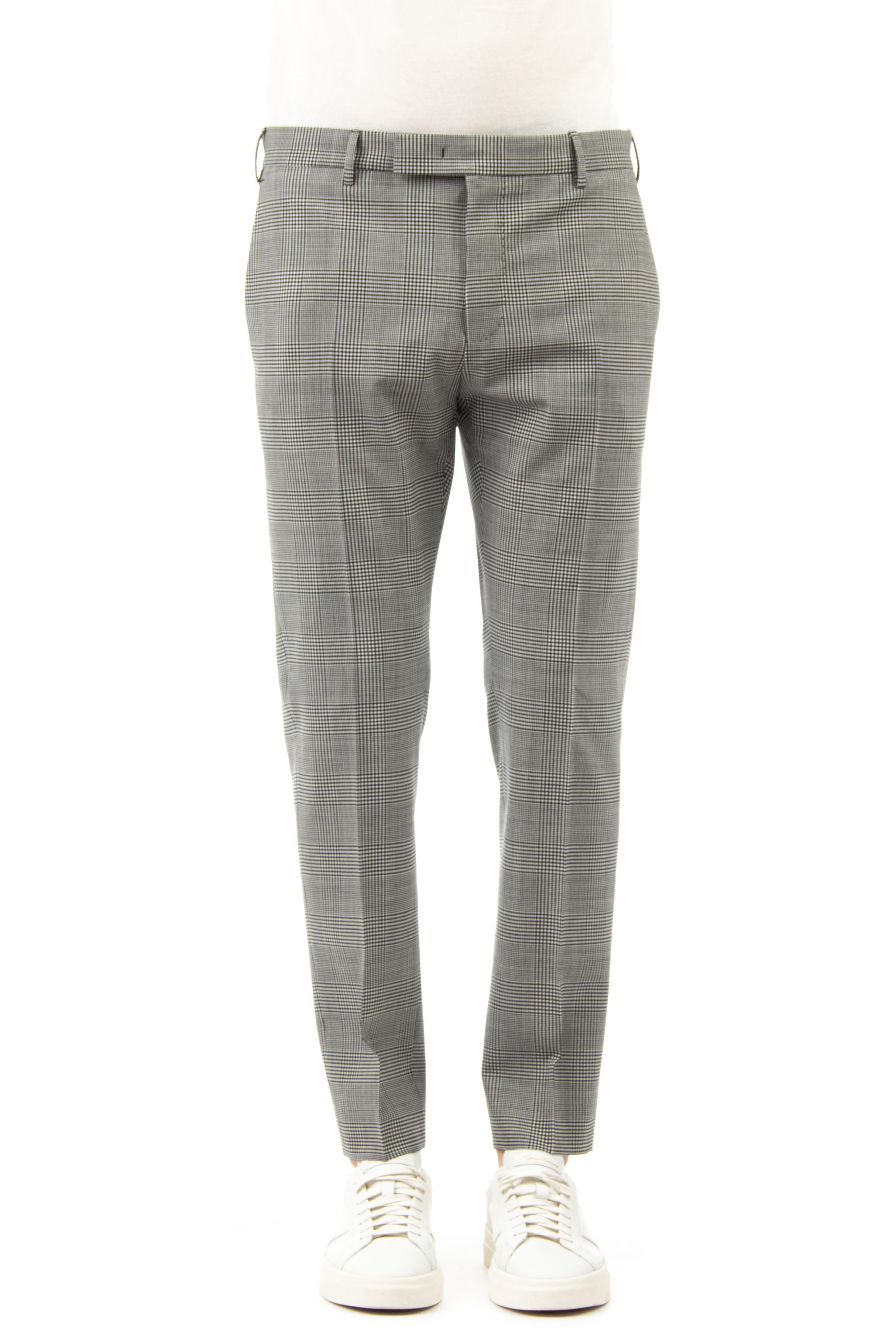 Pantalone in lana principe di galles fit dieci AFX0Z00FWD TO65 0230 PT Torino 