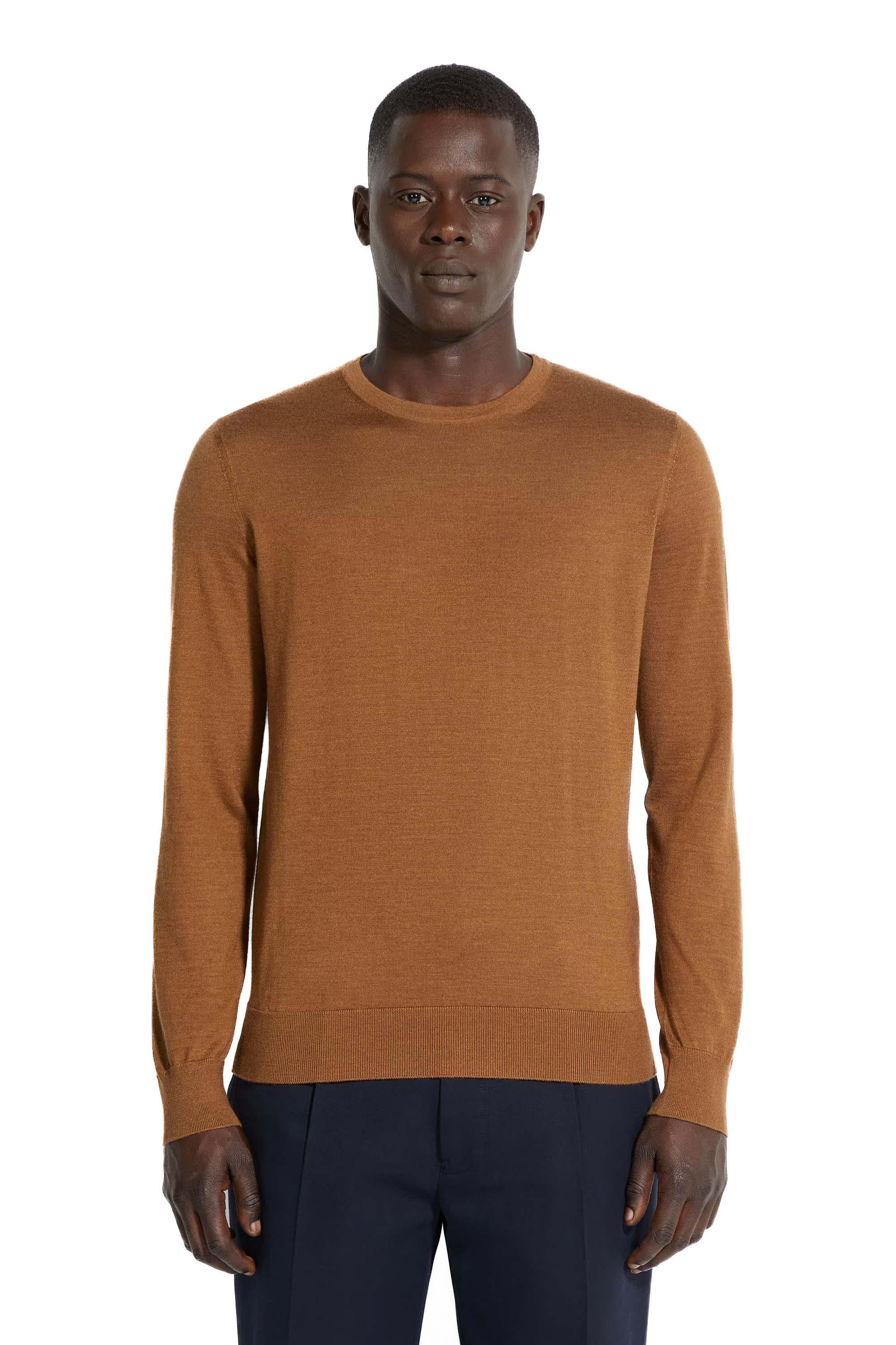 Zegna Maglia girocollo in cashmere-seta E8J00 110 N95 