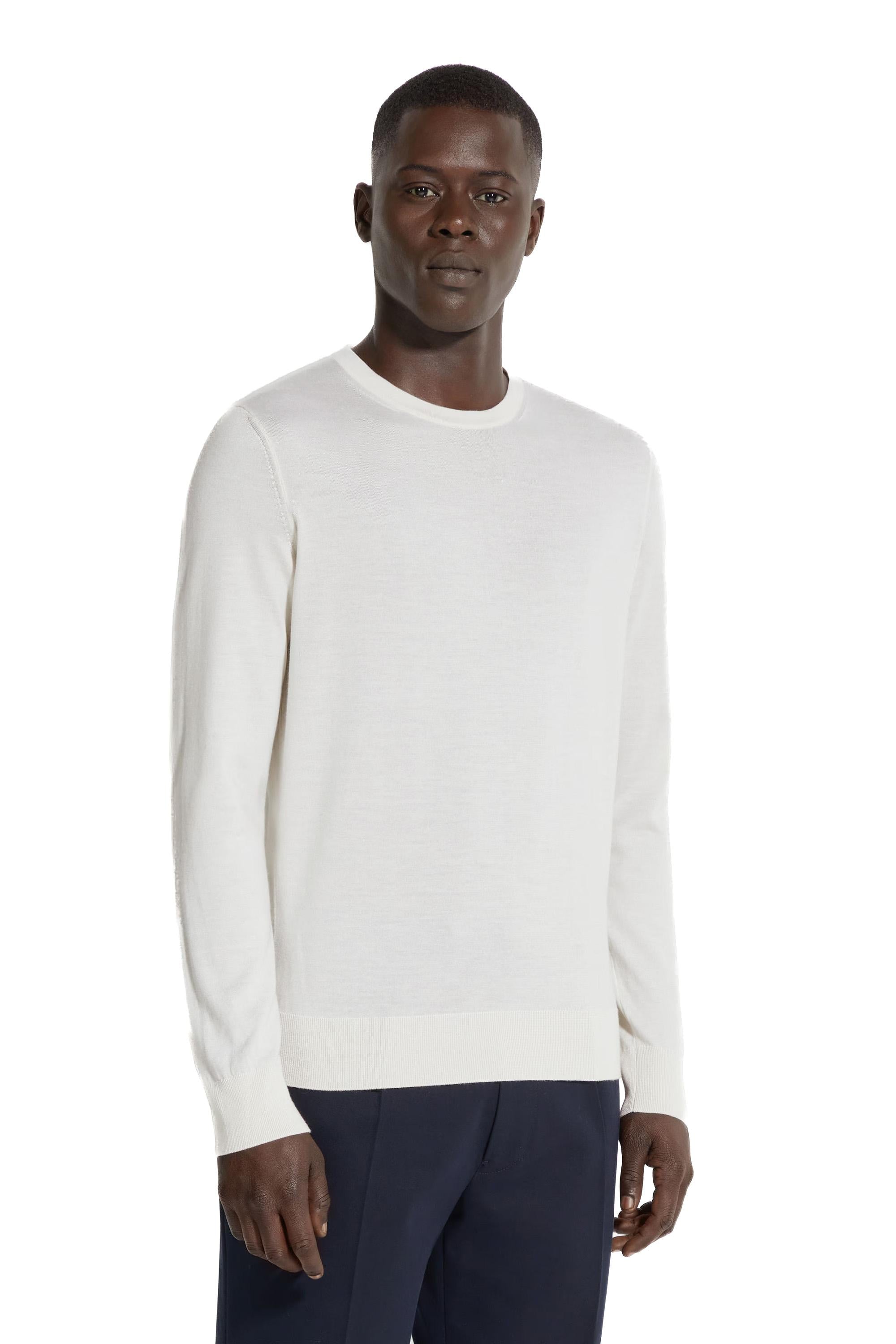 Zegna Maglia girocollo in cashmere-seta E8J00 110/3 N91 