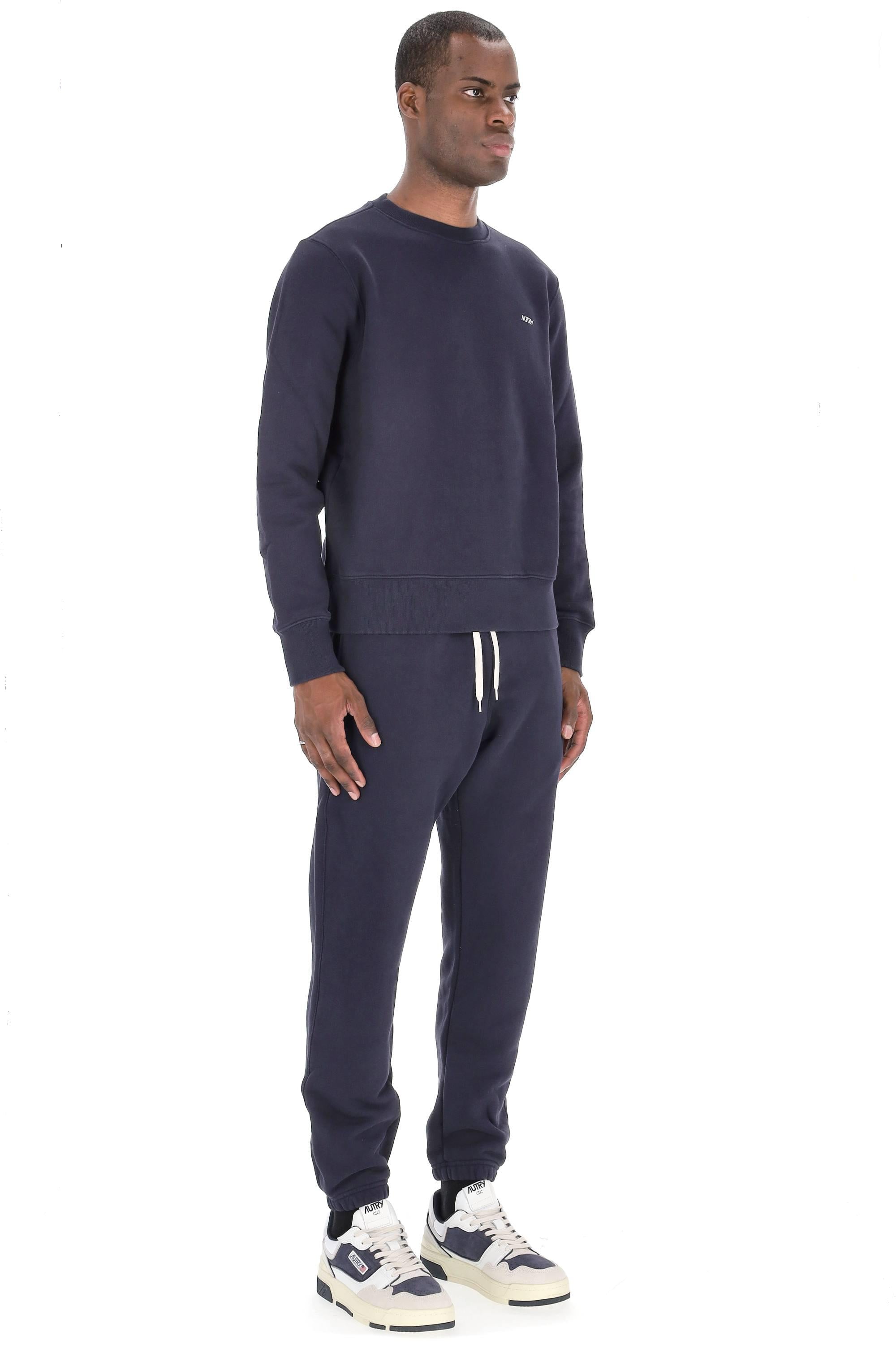Felpa girocollo in cotone SWPM A1JB BLUE Autry 