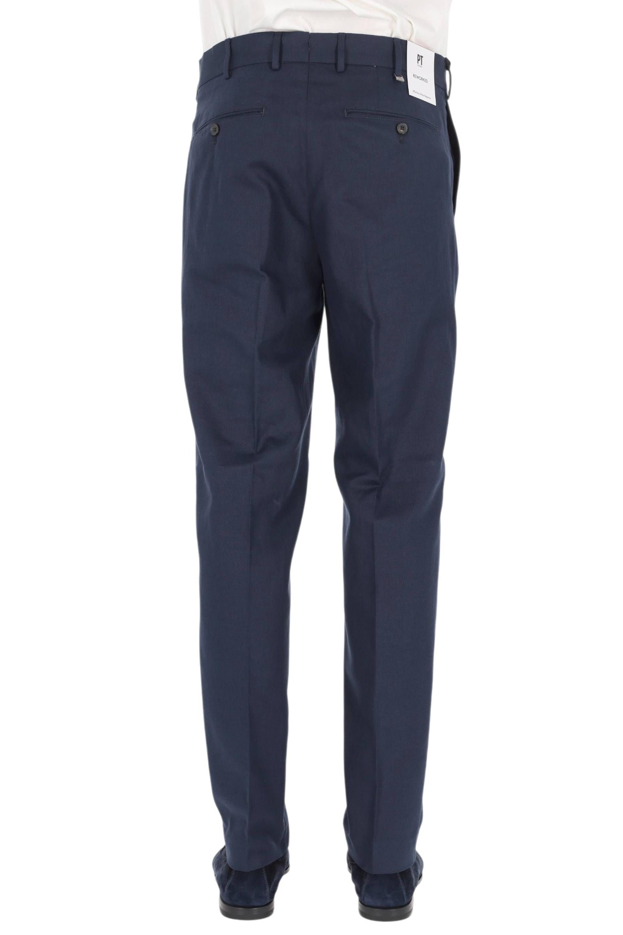 PT Torino Pantalone in bull di cotone-lino Master fit COASDSZ00REW PM31-2 0360 