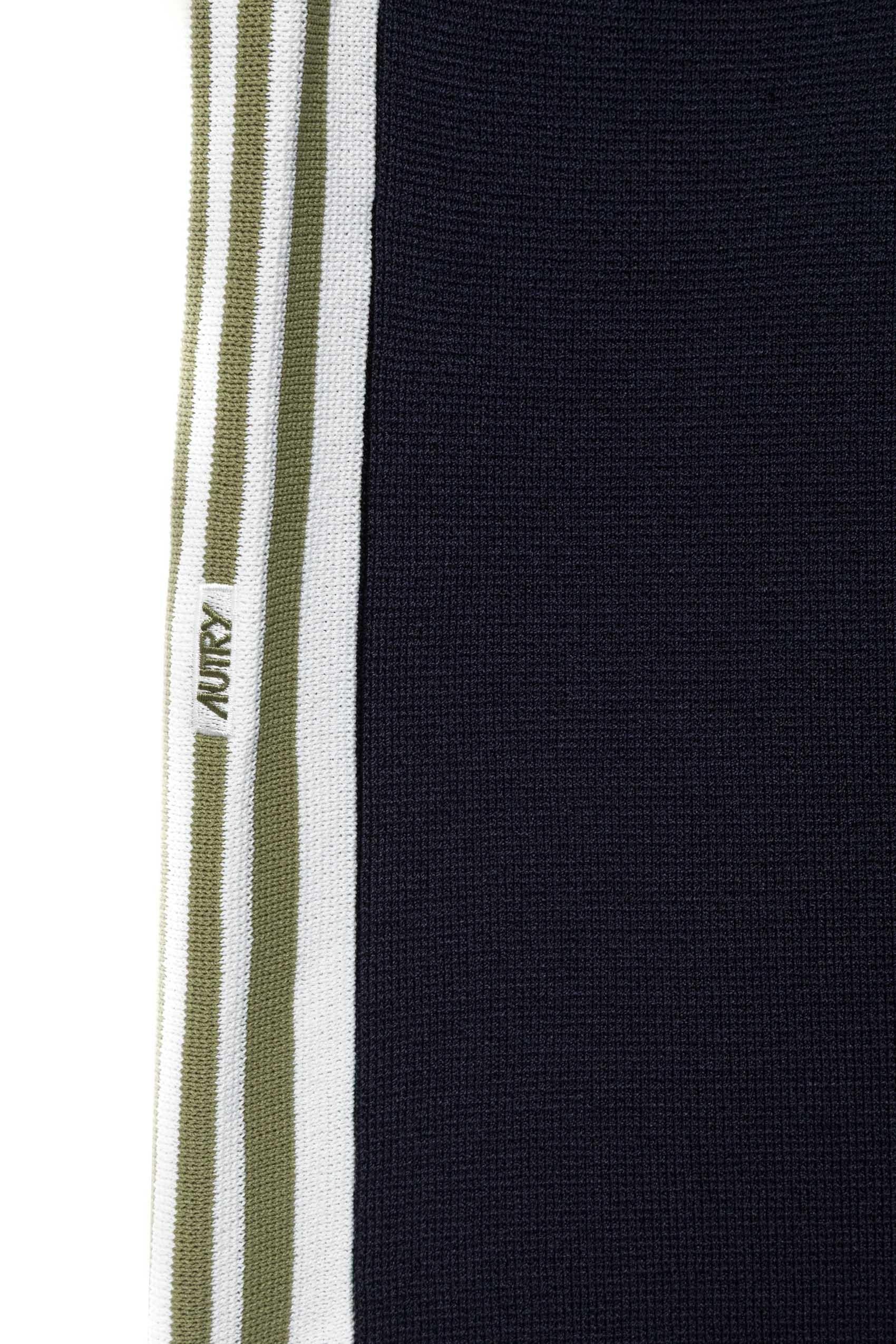 Autry Pantaloni in viscosa-nylon con dettagli bande PAPM 027B KNIT BLUE 