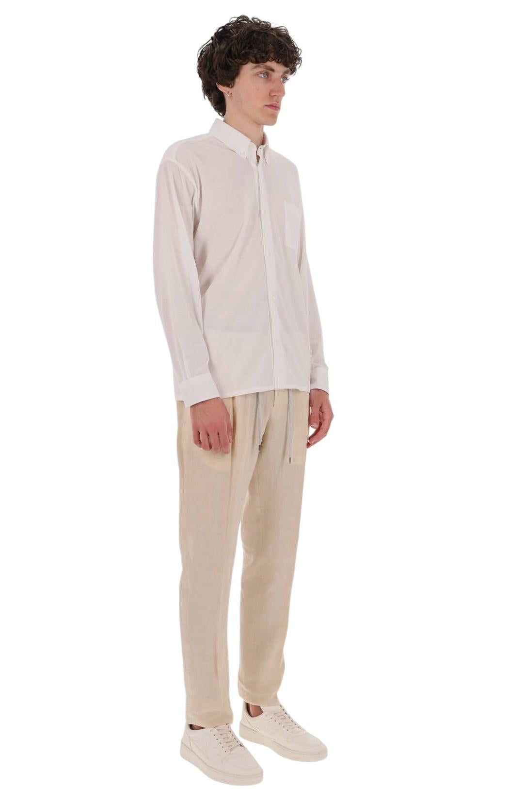 Herno Camicia in crepe di cotone button down JPL00149U 1000 