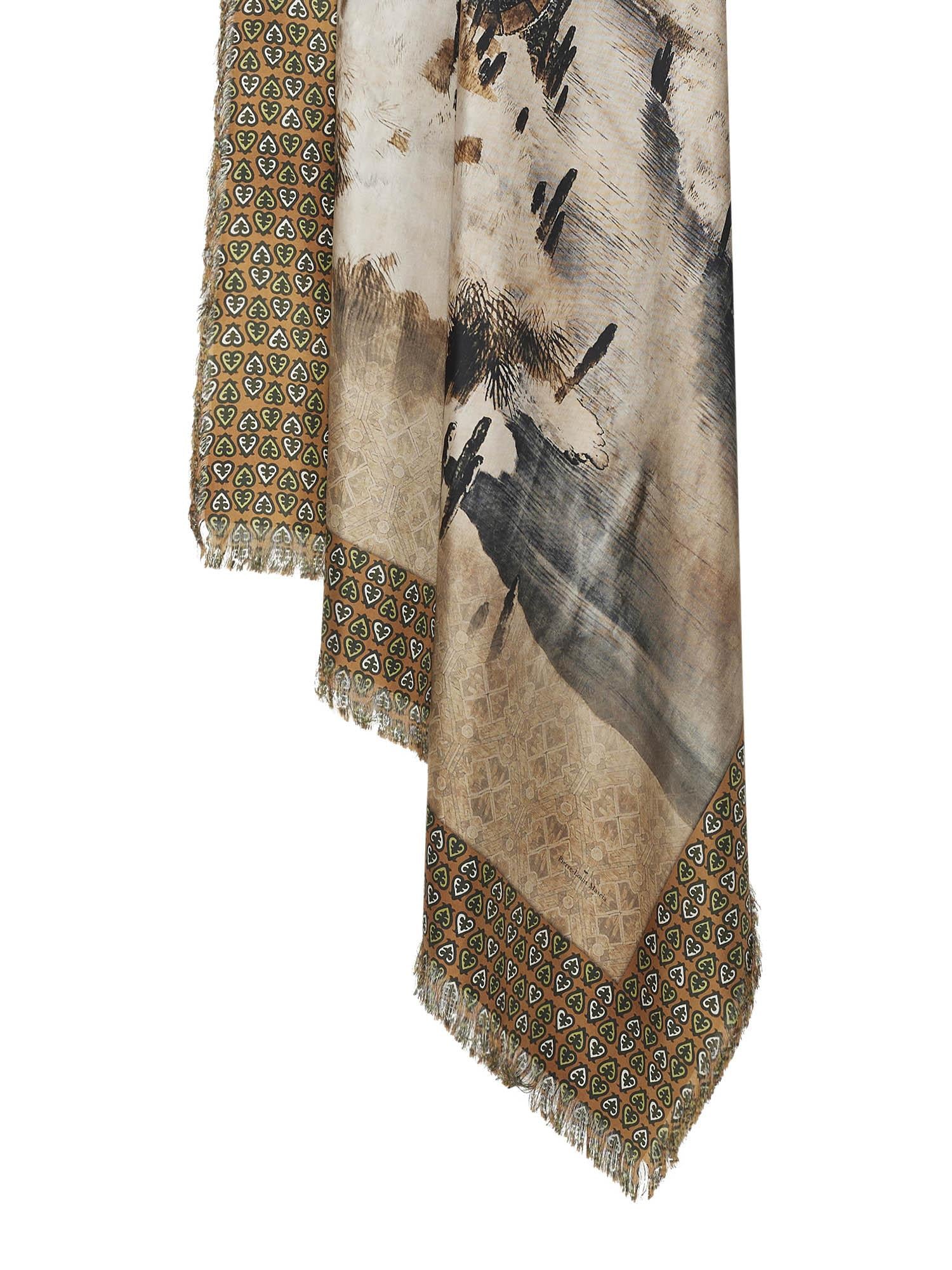 Pierre-Louis Mascia Sciarpa artigianale mod. Aloeuw in pura seta 515629/2 101-18 