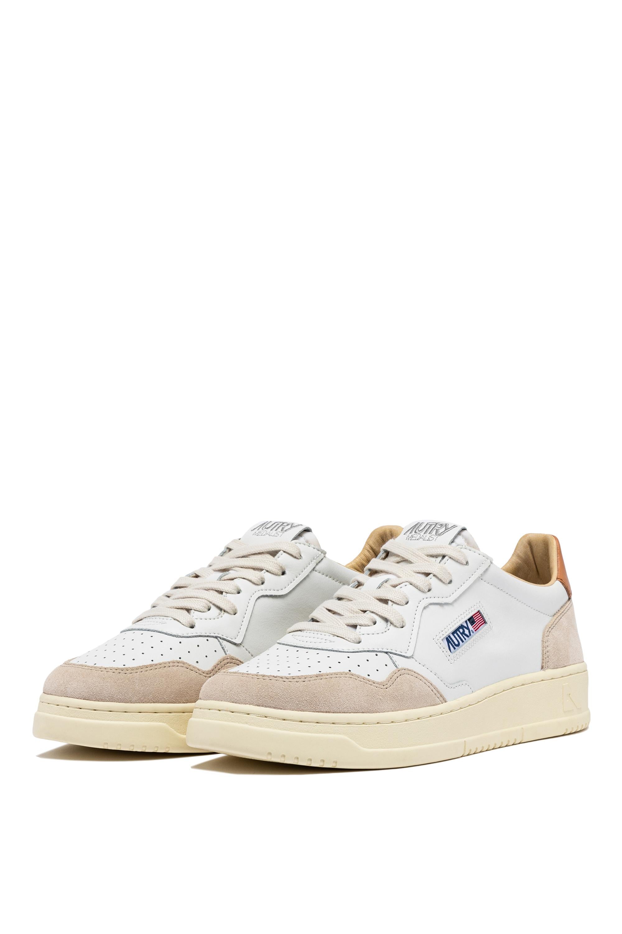Autry Sneaker Medalist bimateriale talloncino biscotto AULM LS76 WHT/SNDSTRM 