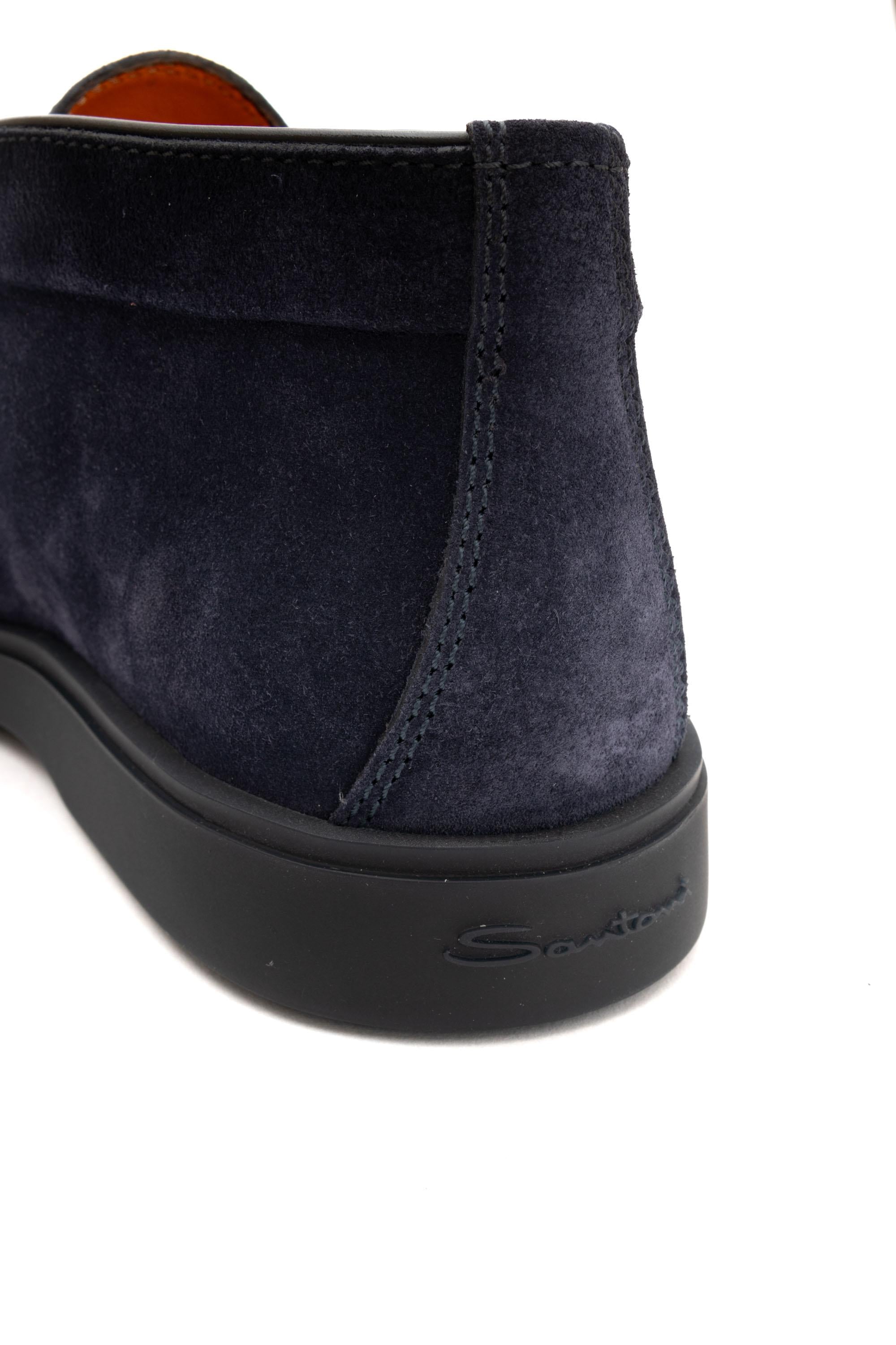 Slip-on in camoscio con fondo in gomma MGDT17823OOTEGEX U60 Santoni 