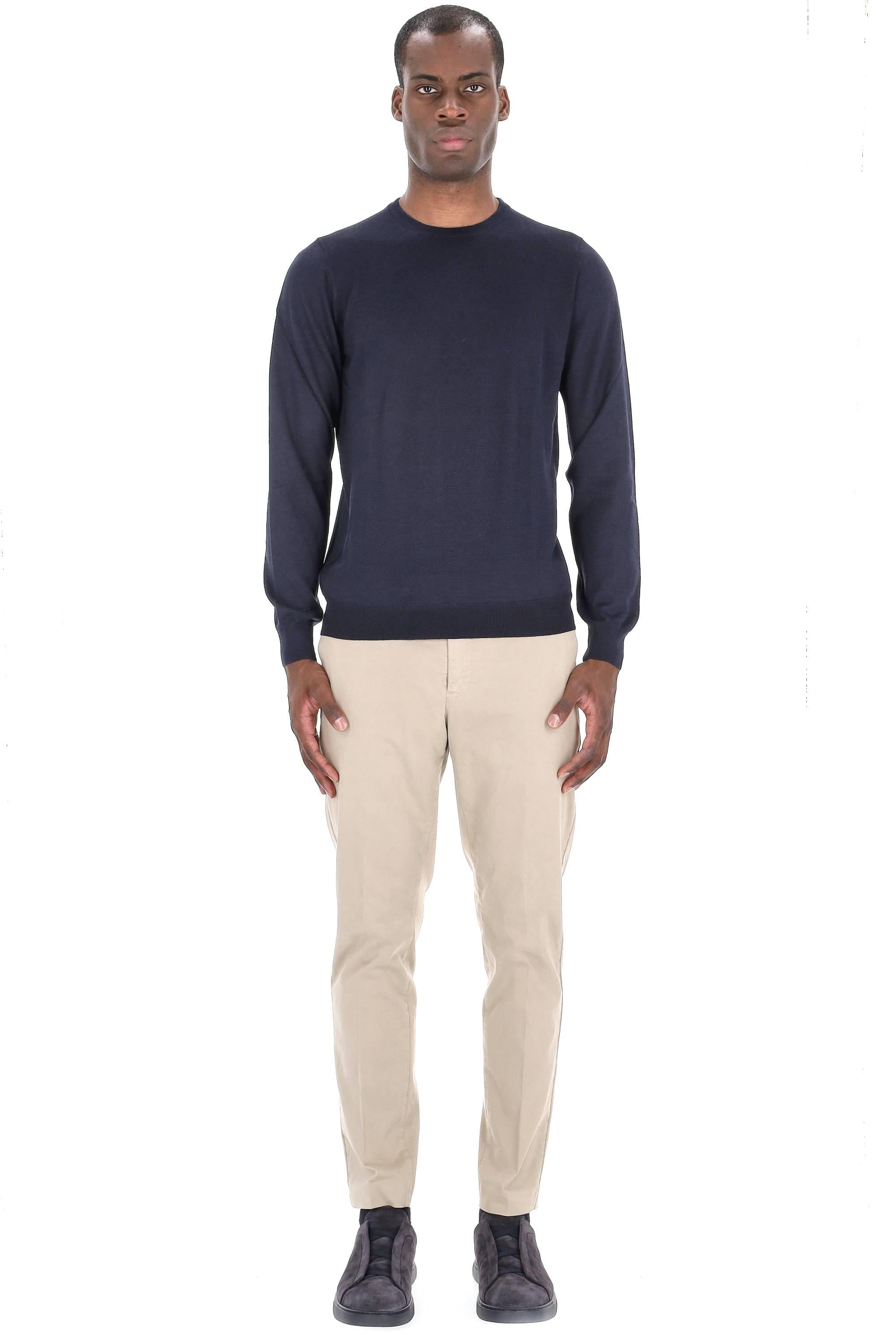 Maglia girocollo in cashmere e seta 1319057567/2 0598 598 Barba 