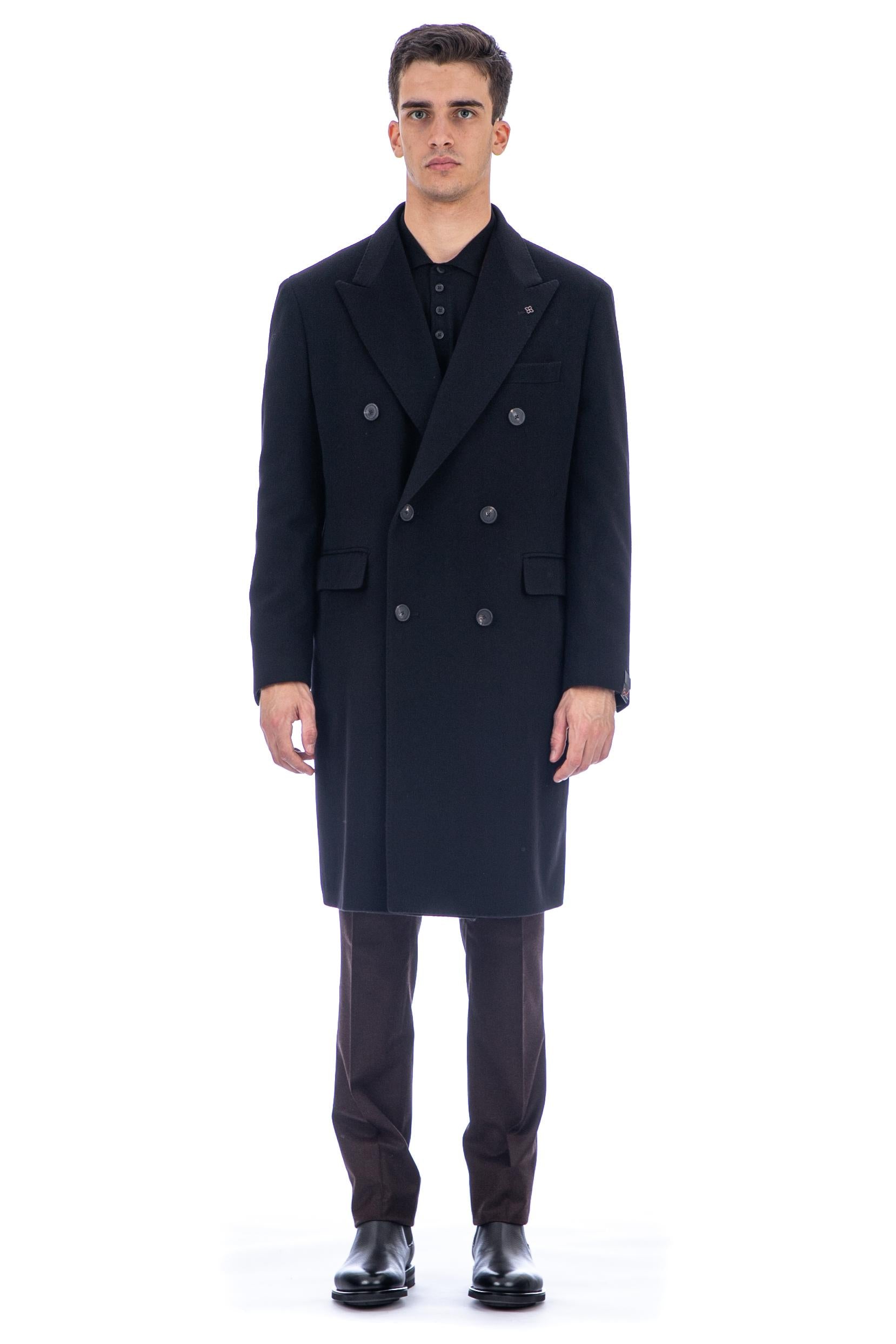 Cappotto doppiopetto in lana-cashmere C-LD10B 350001 N5051 Tagliatore 