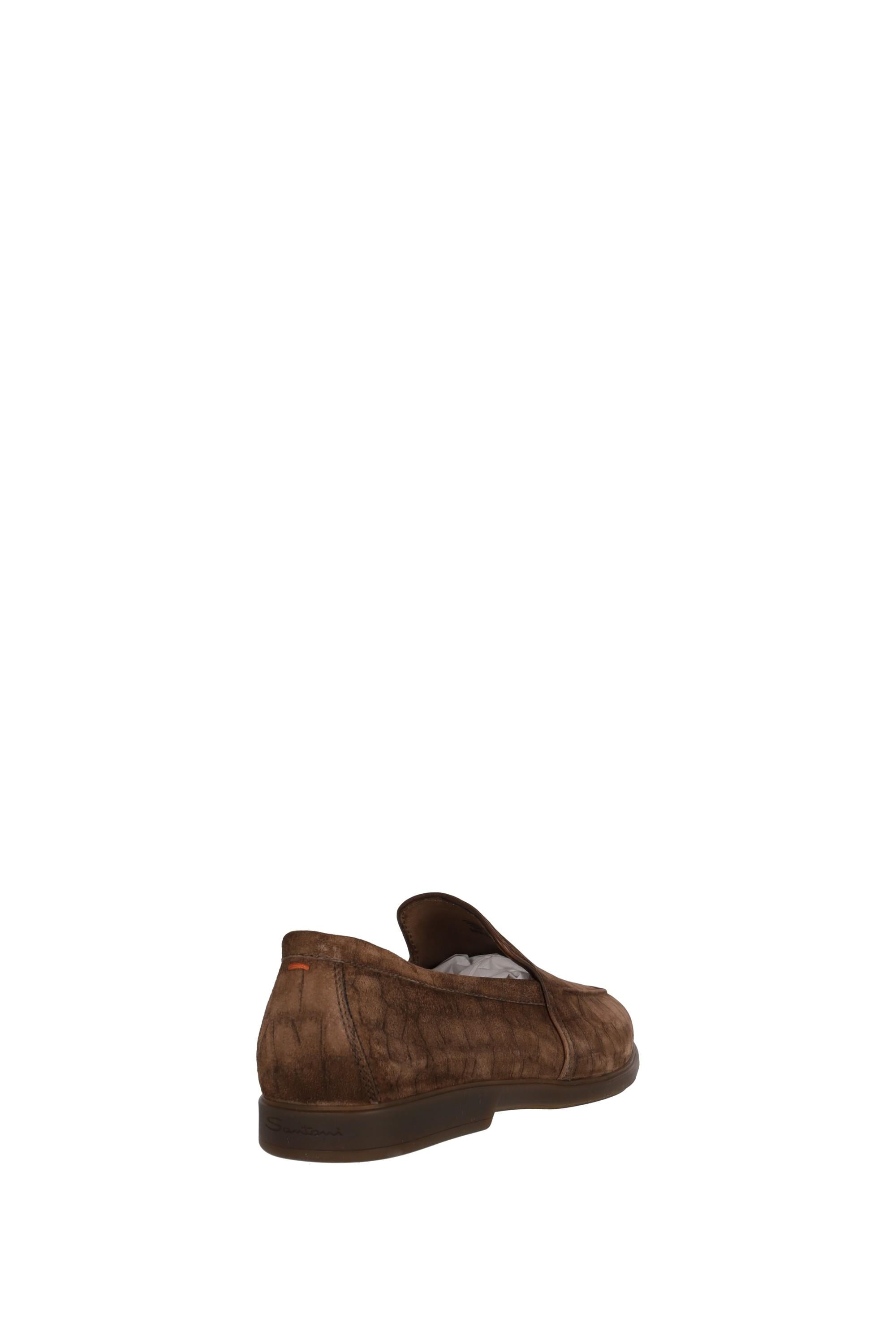 Santoni Slip on in camoscio stampa cocco MGAR18829TGRSEAO M21 