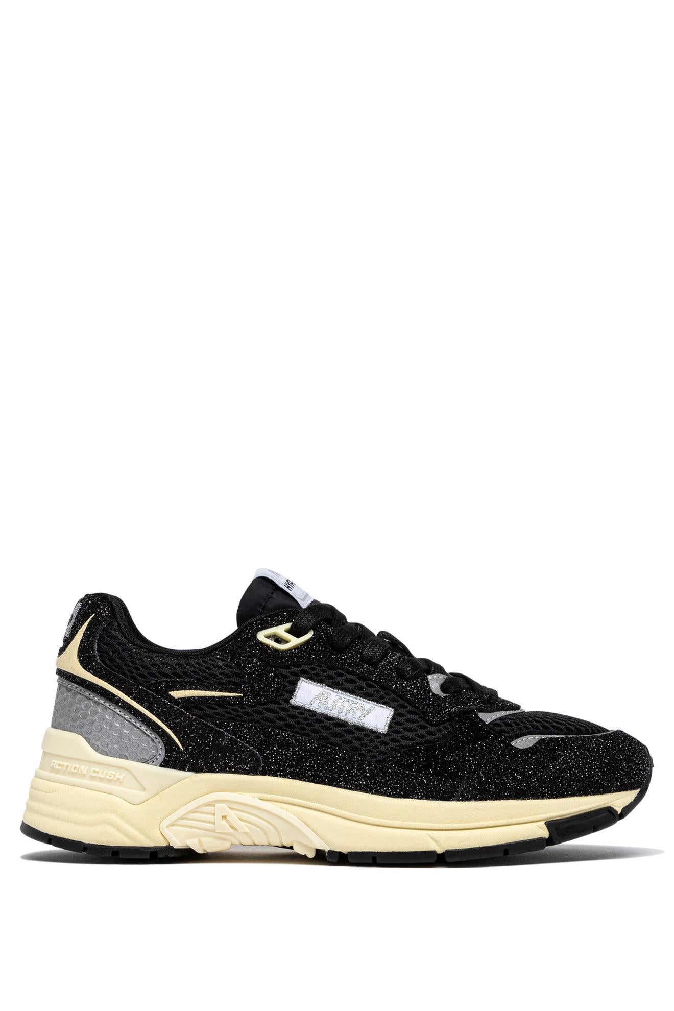 Autry Sneaker donna in mesh con dettagli strass Hyperway HYLW HG01 BLACK/SILV 