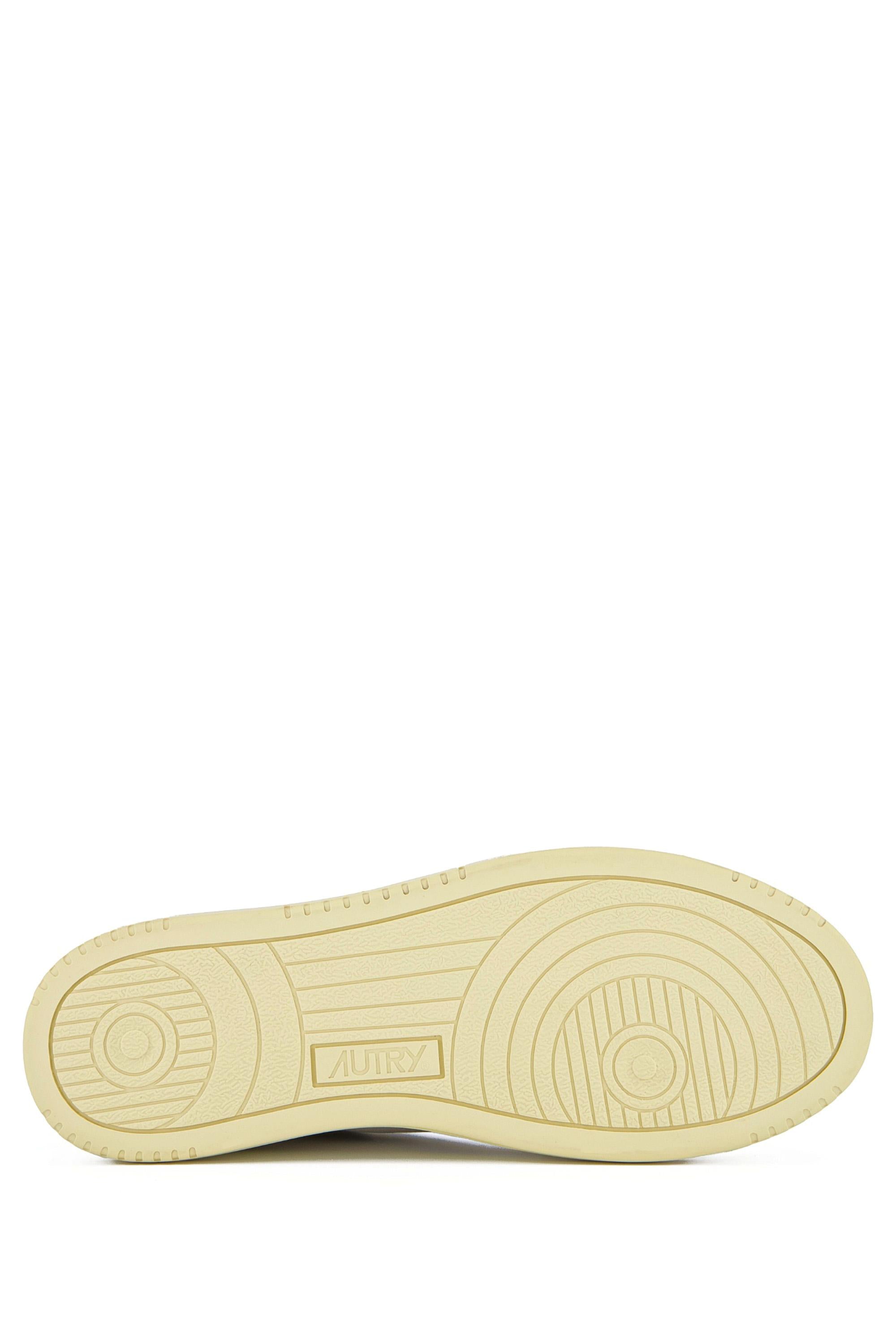 Sneaker Medalist donna bimateriale con talloncino oro AULW LS75 WHT/GOLD Autry 