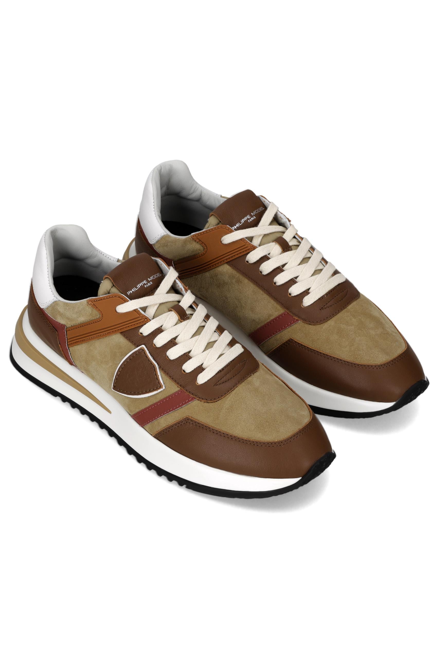 Sneaker in camoscio e pelle modello Tropez 2.1 TYLU TROPEZ/5 WX11 Philippe Model 