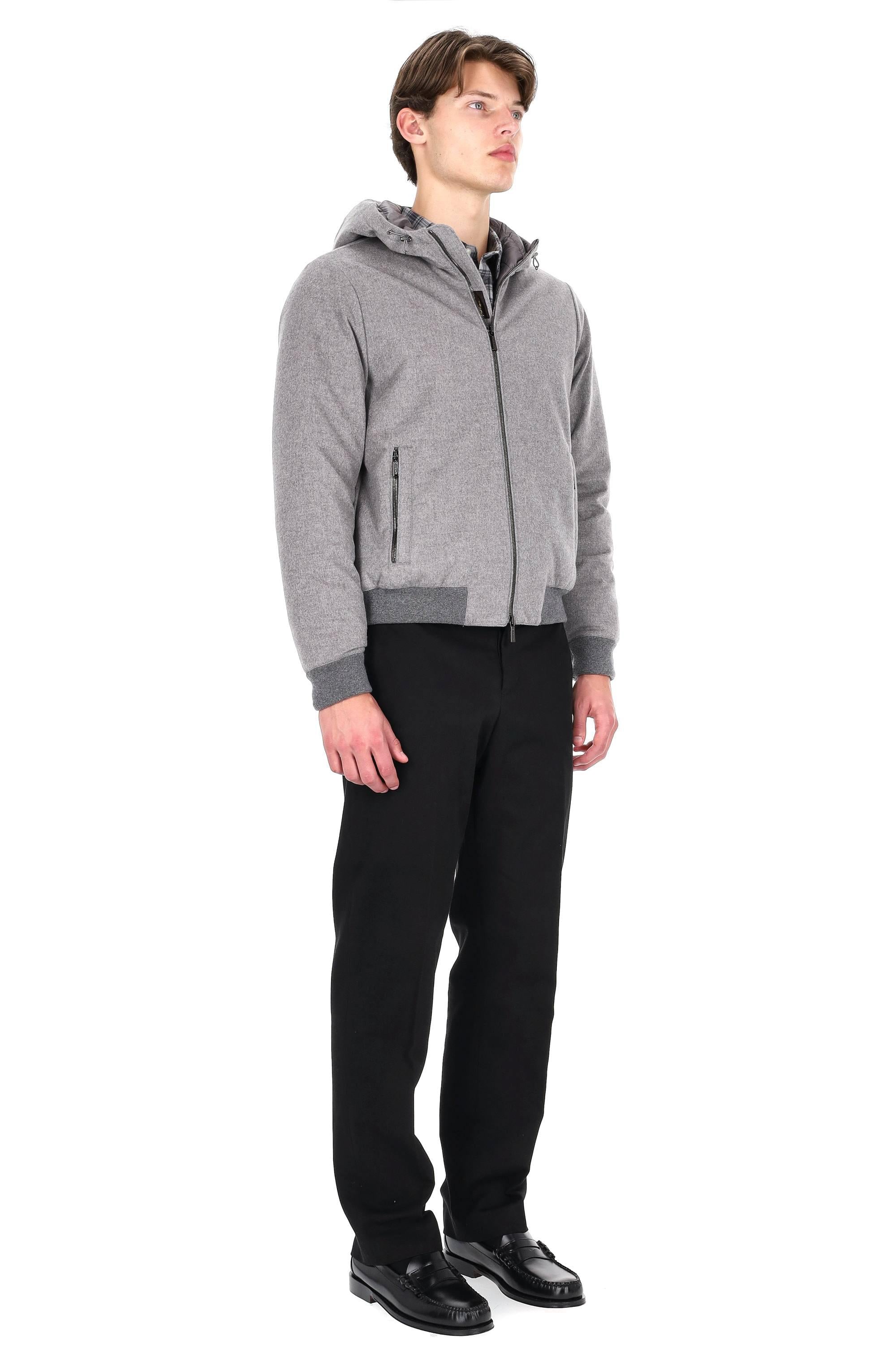 Moorer Giubbotto bomber in lana-cashmere imbottito in piumino ONIRO-LSL U0051 