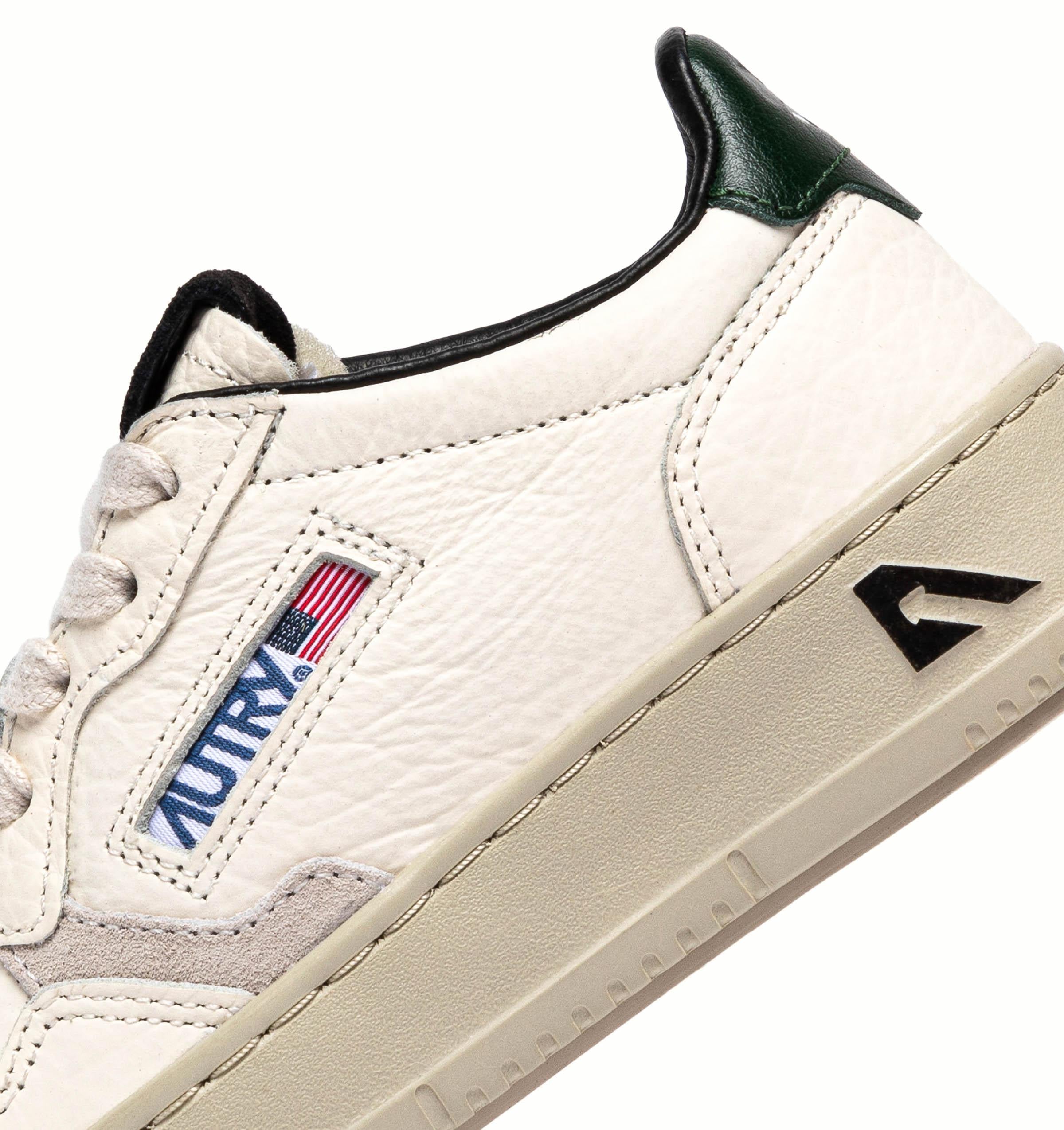 Sneaker bambino in pelle elephant talloncino verde KULK NU07 MOUN/LOFT/MAR Autry 