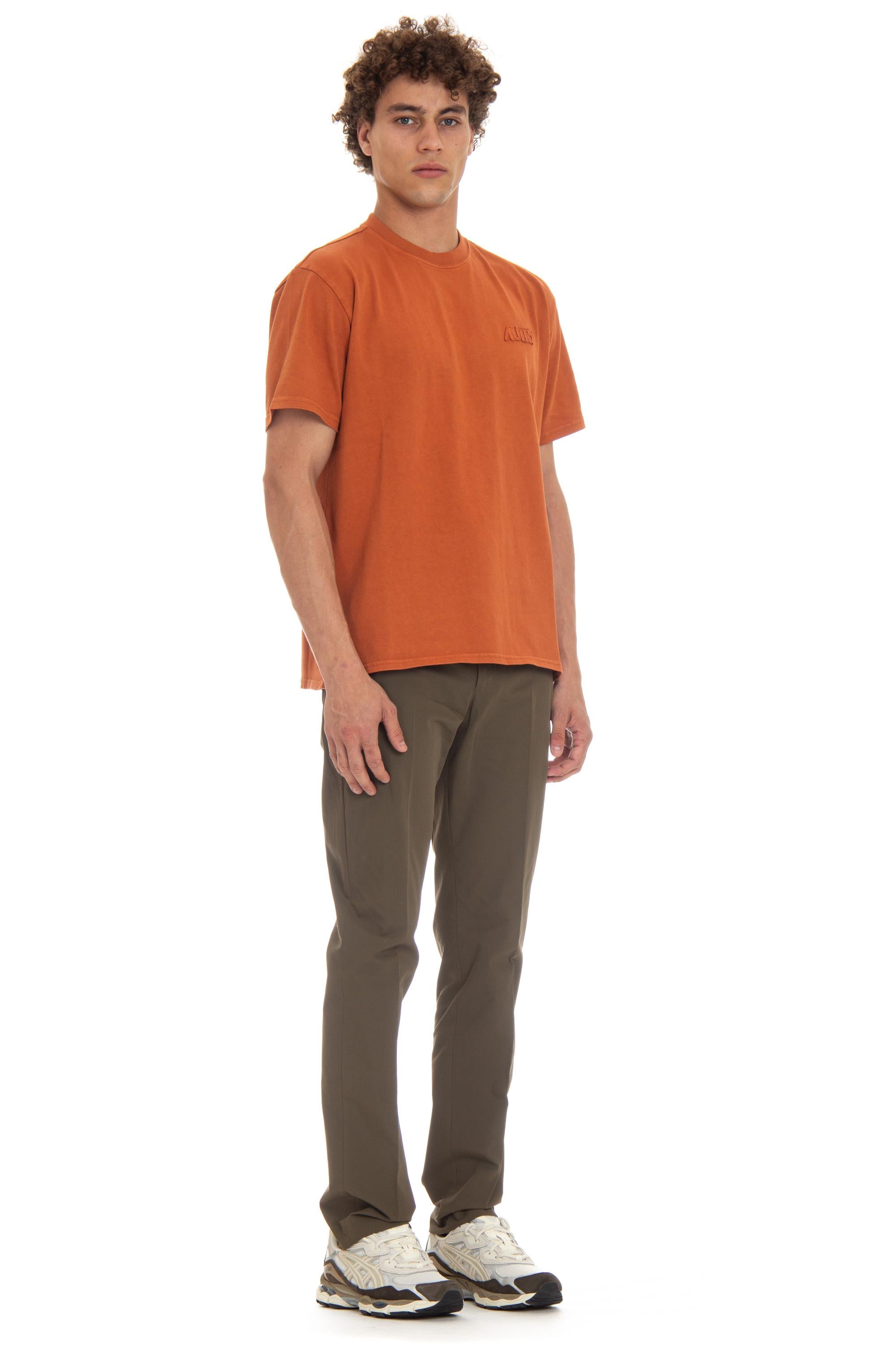 T-shirt in cotone con logo tono su tono TSPX 12OO RUST Autry 