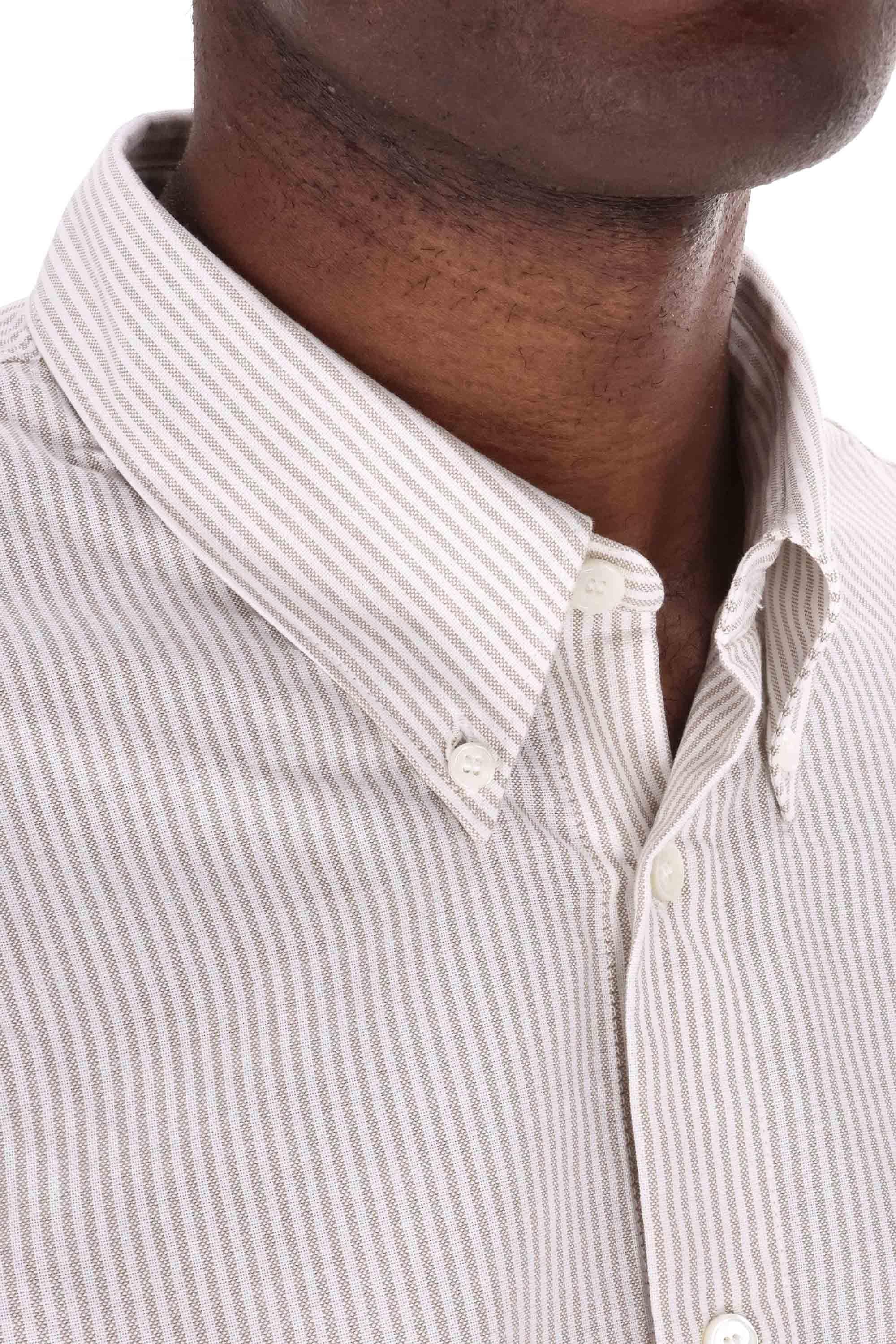 A.P.C. Camicia bacchettata in piquet di cotone Standard fit COGUH H12499/2 BAA 