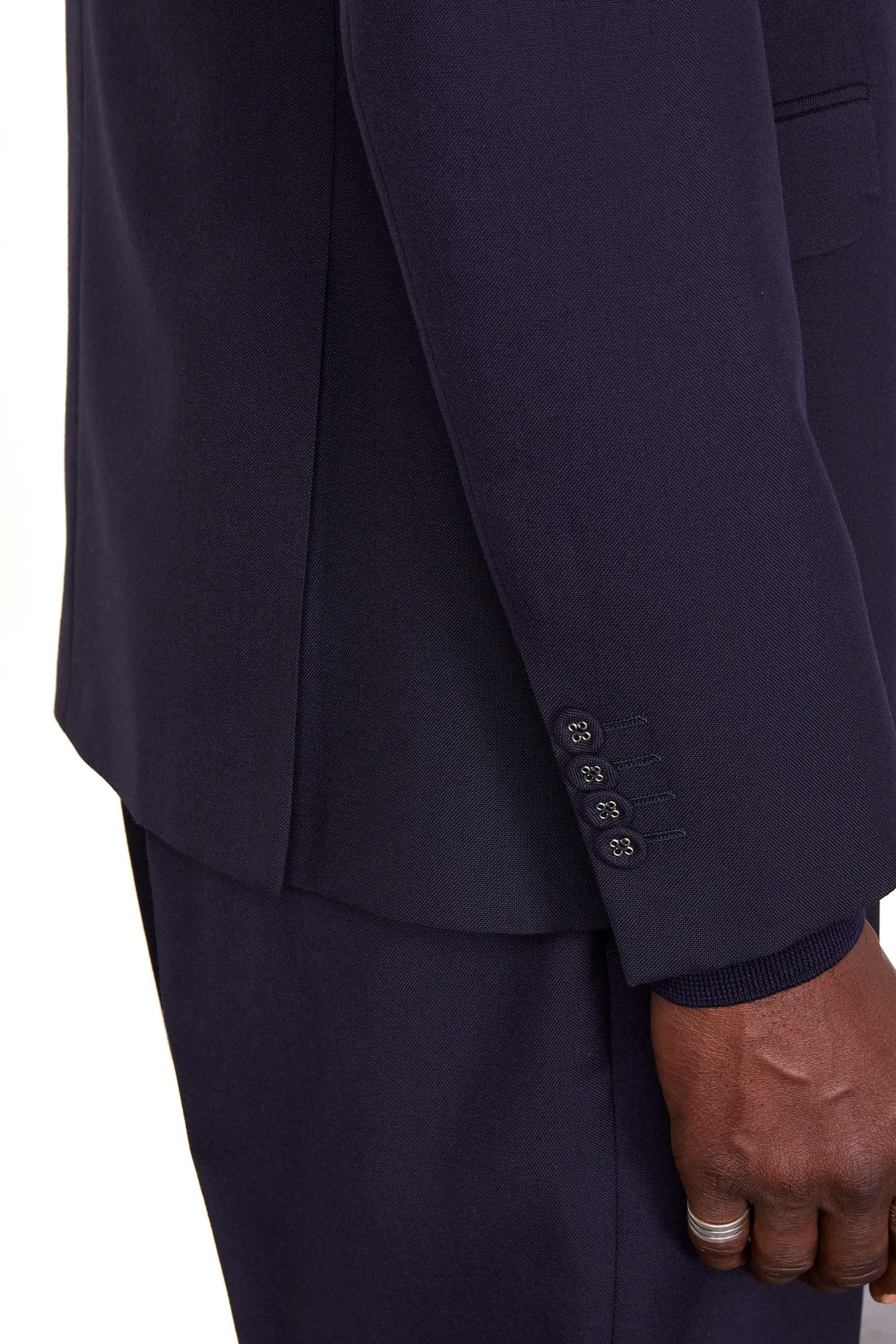 Officine Générale Giacca in lana monopetto mod. Giovanni MTLG402 DARK NAVY 
