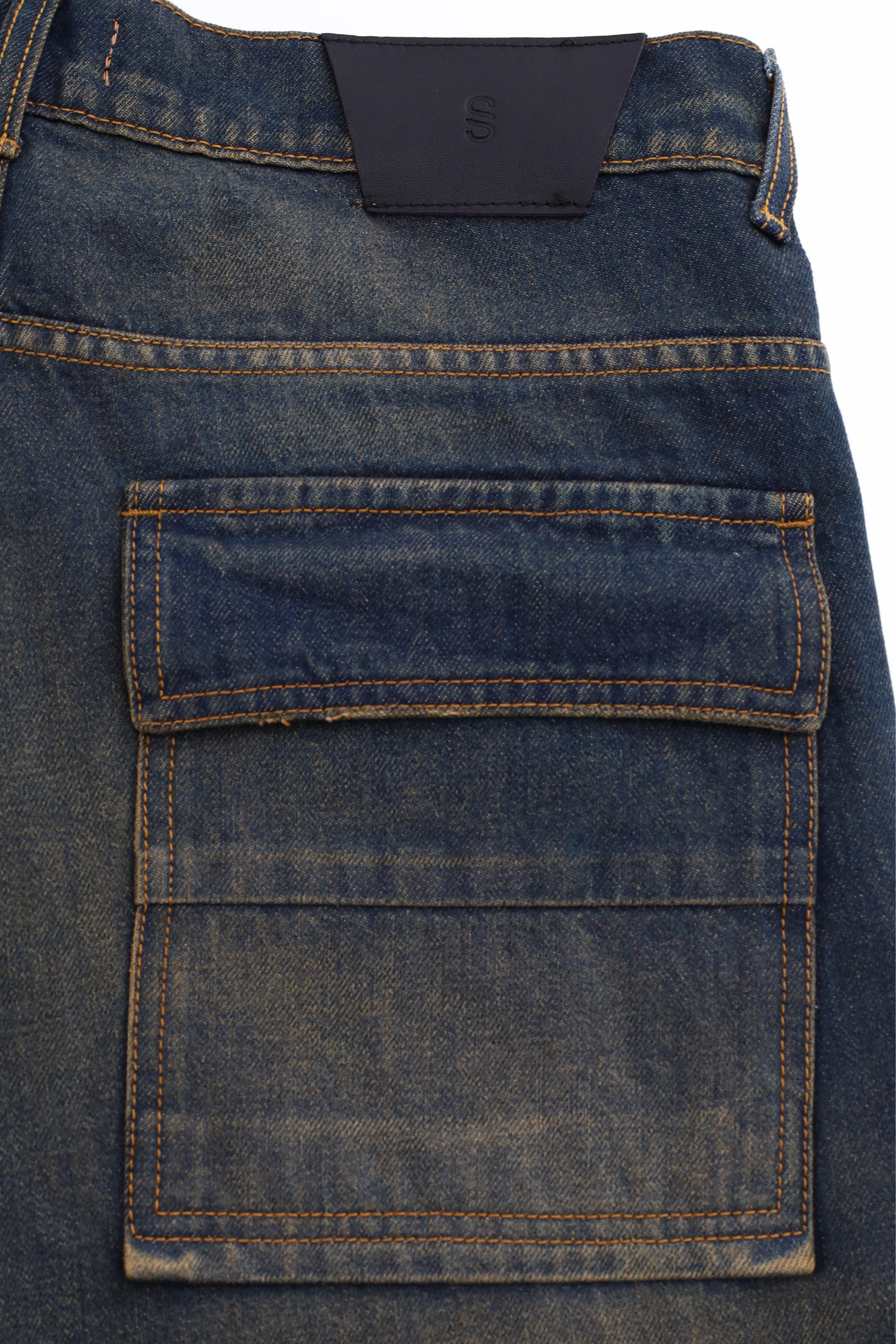 Salvatore Santoro Jeans carpenter in puro cotone 47357-U/2 B.DIRTY BLUE 