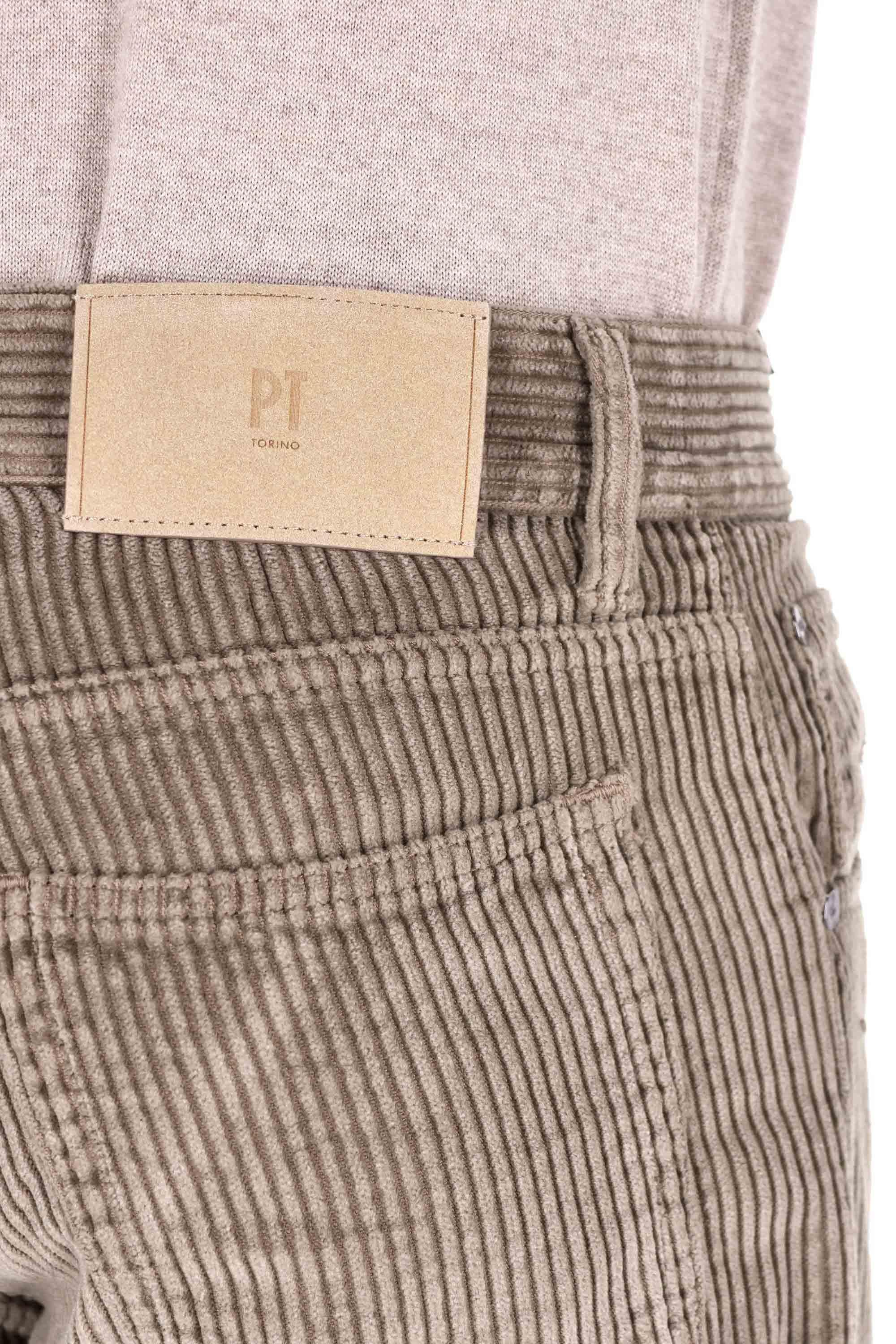 PT Denim 5 tasche color in velluto di cotone e modal Rebel fit C5RP05B0 SV09T0/2 Y157 