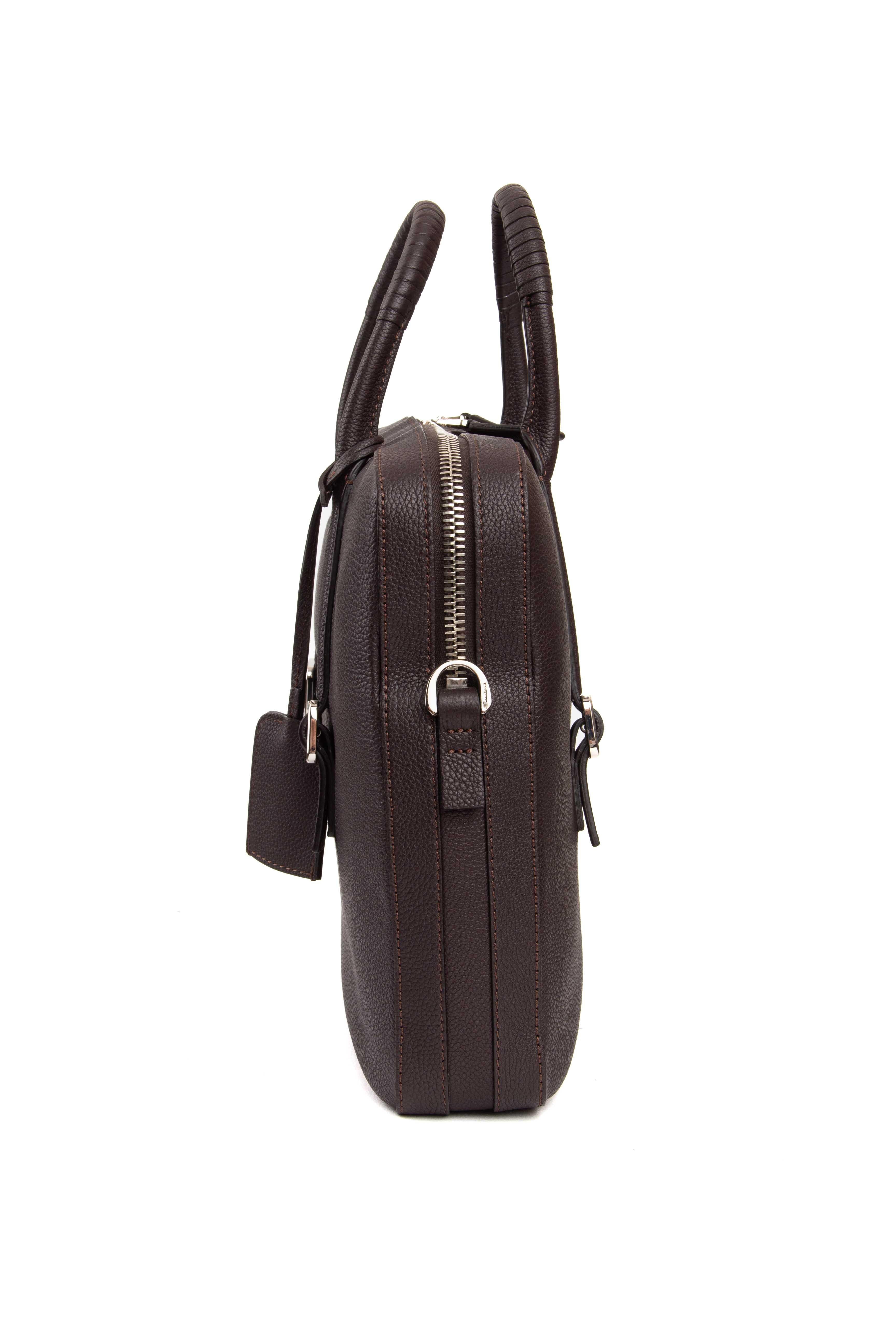 Santoni Borsa 24 ore in pelle martellata con tracolla UIBBA2432EN-ASIW T50 