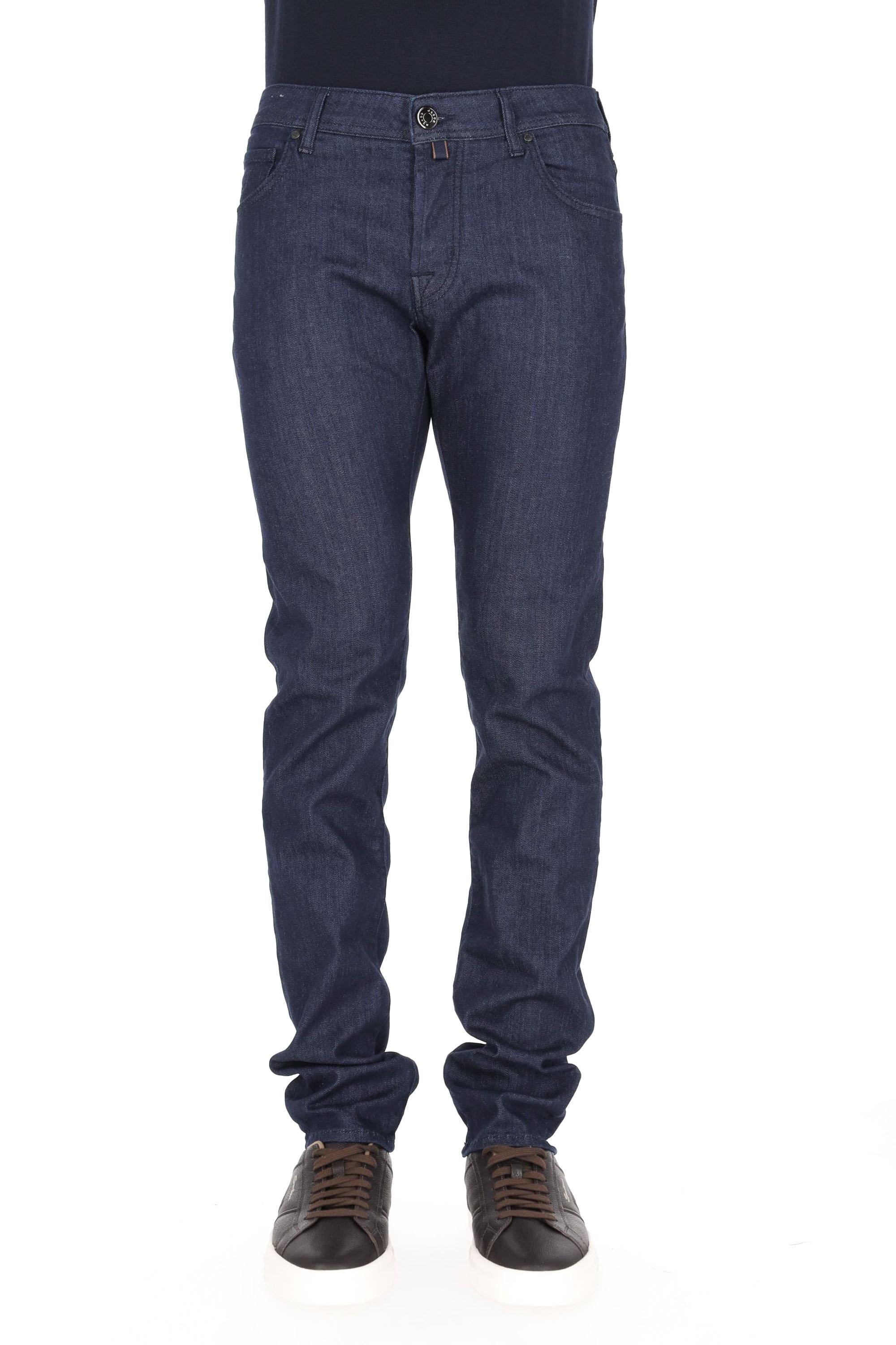 Jacob Cohen Jeans scuro in cotone comfort etichetta cavallino blu Nick fit JUX_QX006 N34 S3623/2 NICK 100D 