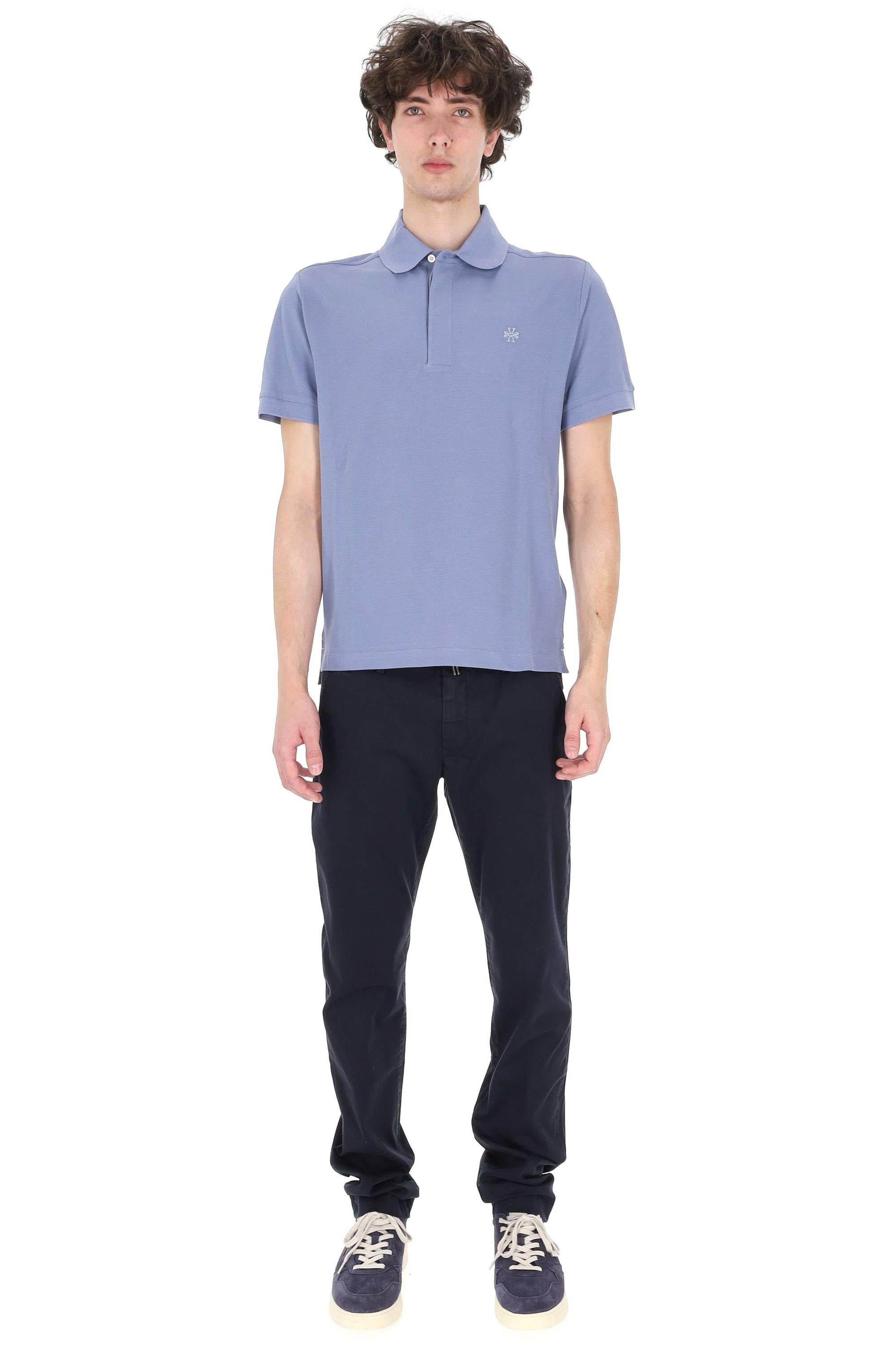 Jacob Cohen Polo in piquet di cotone comn bottoni coperti 80033-001-M4565 W62 